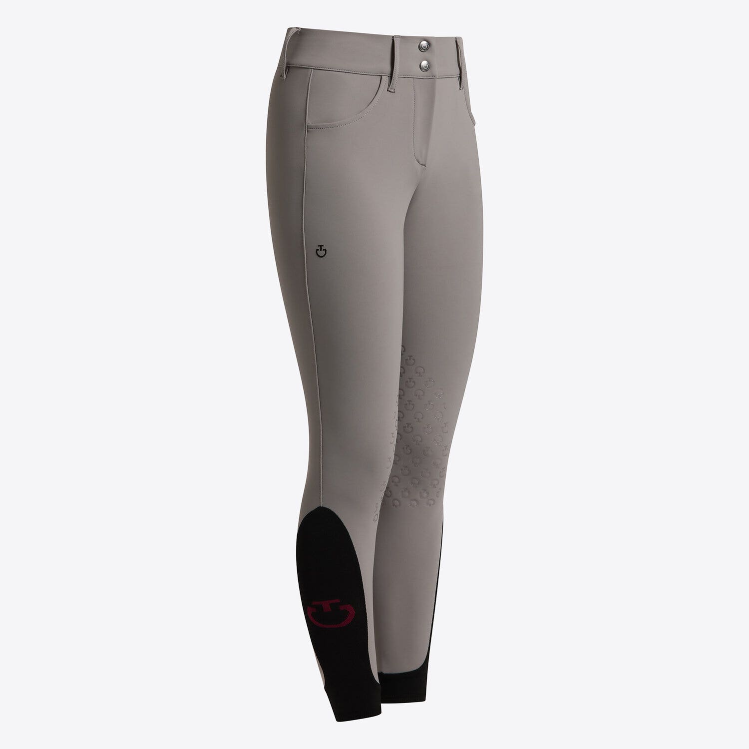 Cavalleria Toscana Pantaloni Cavalleria Toscana da donna jumping grip al ginocchio MEDIUM GREY-1