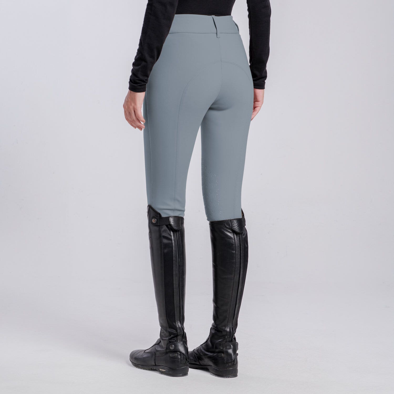 Cavalleria Toscana PANTALONI CON GRIP AL GINOCCHIO DA DONNA WINDWARD BLUE-2
