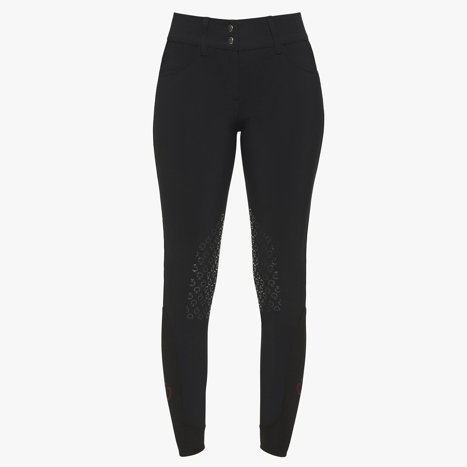 Cavalleria Toscana Women's high rise jumping breeches BLACK-2