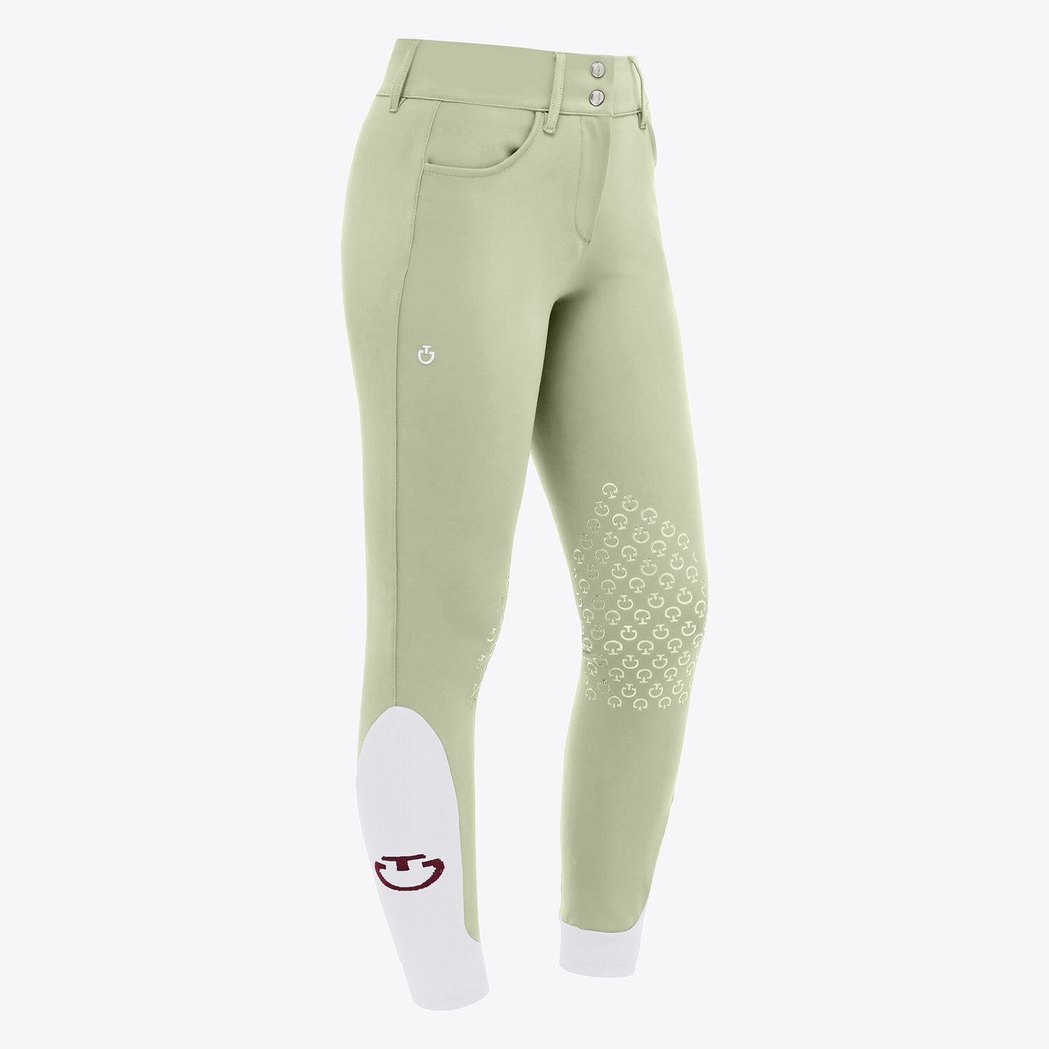 Cavalleria Toscana Cavalleria Toscana Women's knee grip jumping breeches PISTACHIO-2