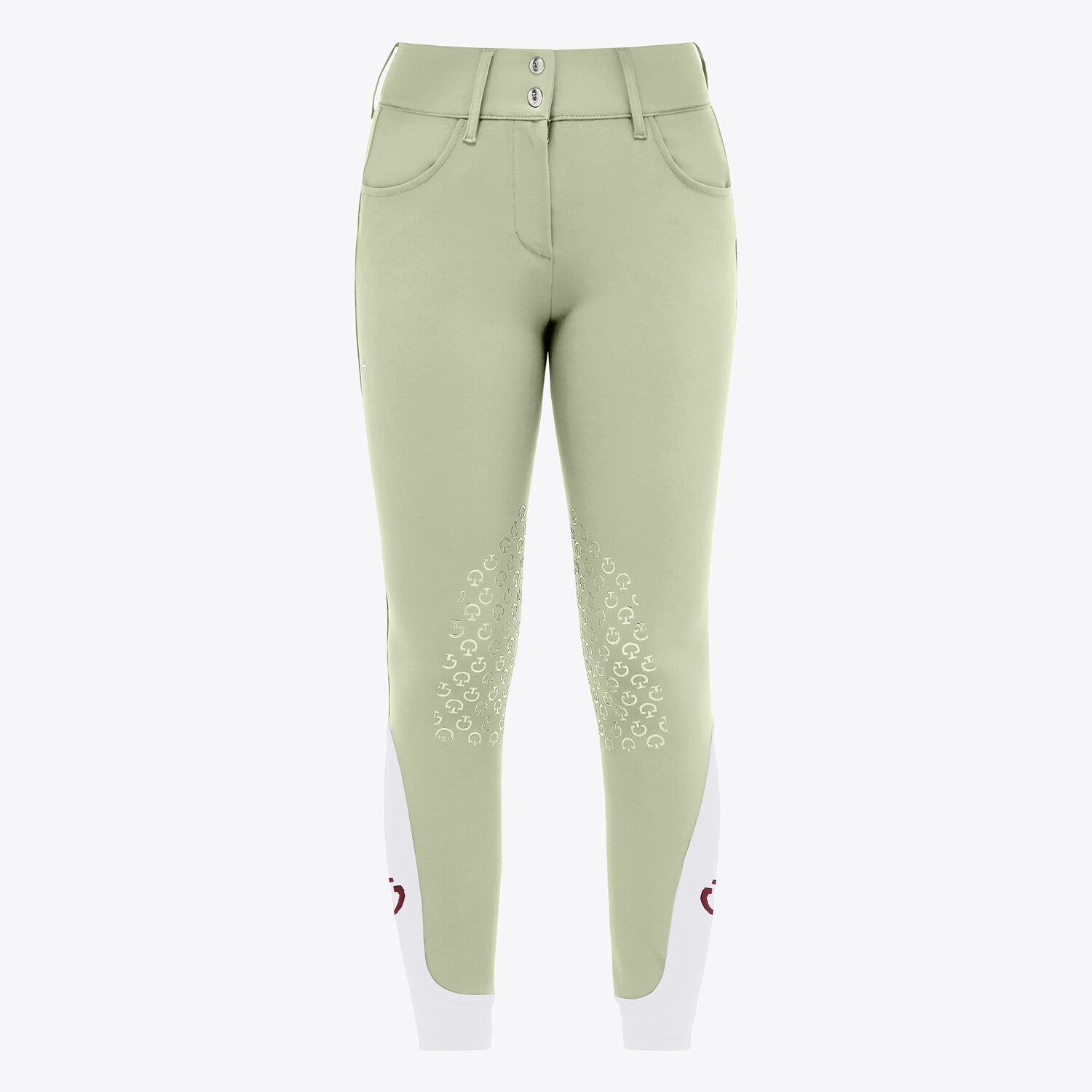 Cavalleria Toscana Cavalleria Toscana Women's knee grip jumping breeches PISTACHIO-1