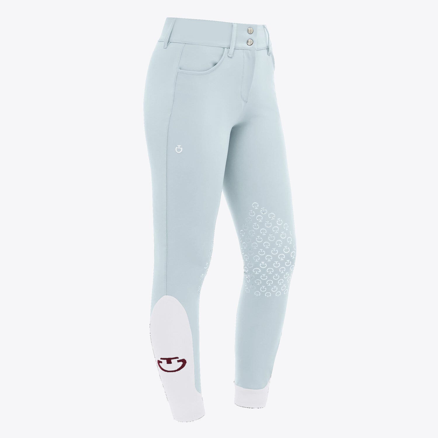 Cavalleria Toscana Cavalleria Toscana Women's knee grip jumping breeches POWDER BLUE-2