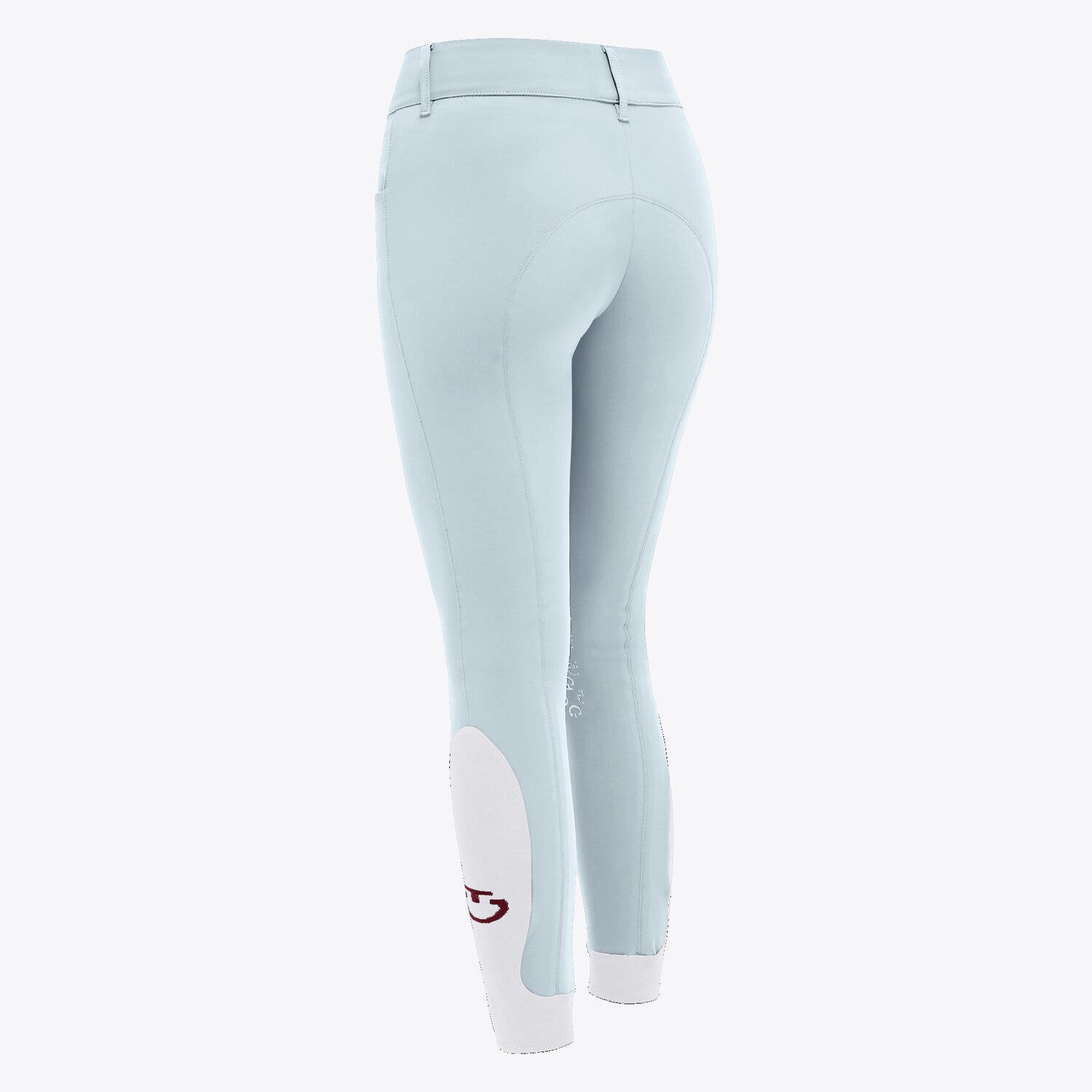Cavalleria Toscana Women's high rise jumping breeches POWDER BLUE-2