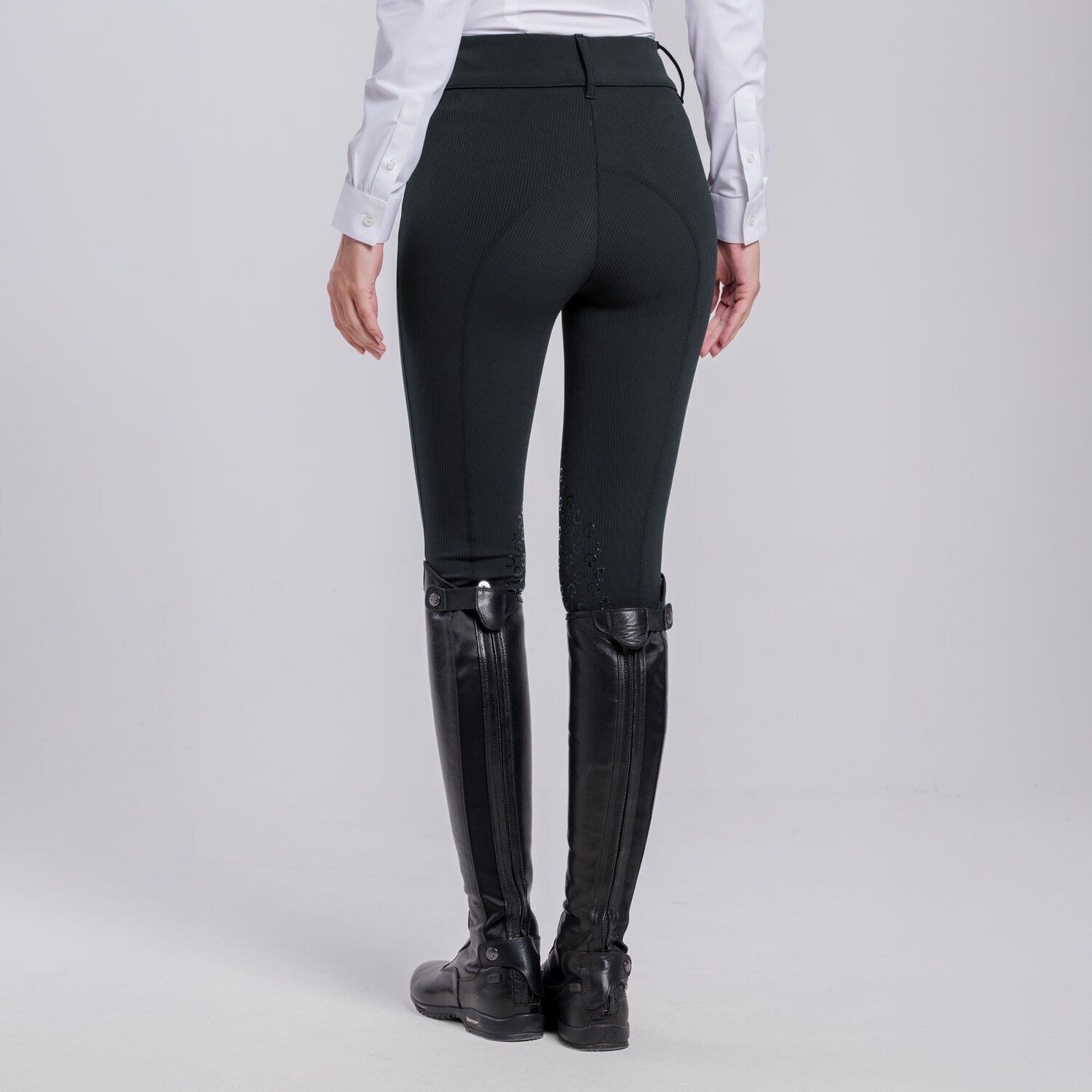 Cavalleria Toscana PANTALONI CON GRIP AL GINOCCHIO DA DONNA CHARCOAL GREY-2