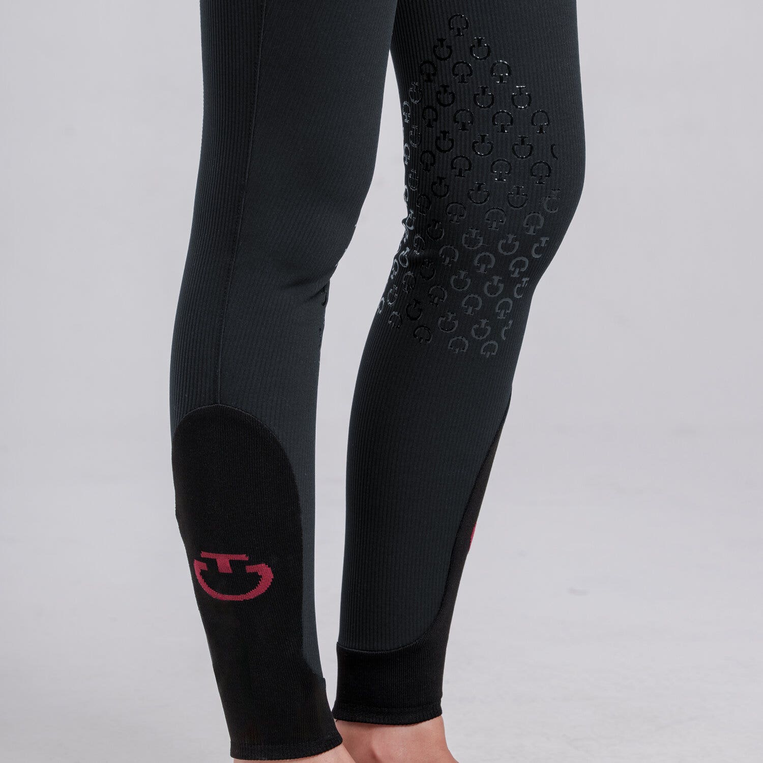 Cavalleria Toscana PANTALONI CON GRIP AL GINOCCHIO DA DONNA CHARCOAL GREY-4