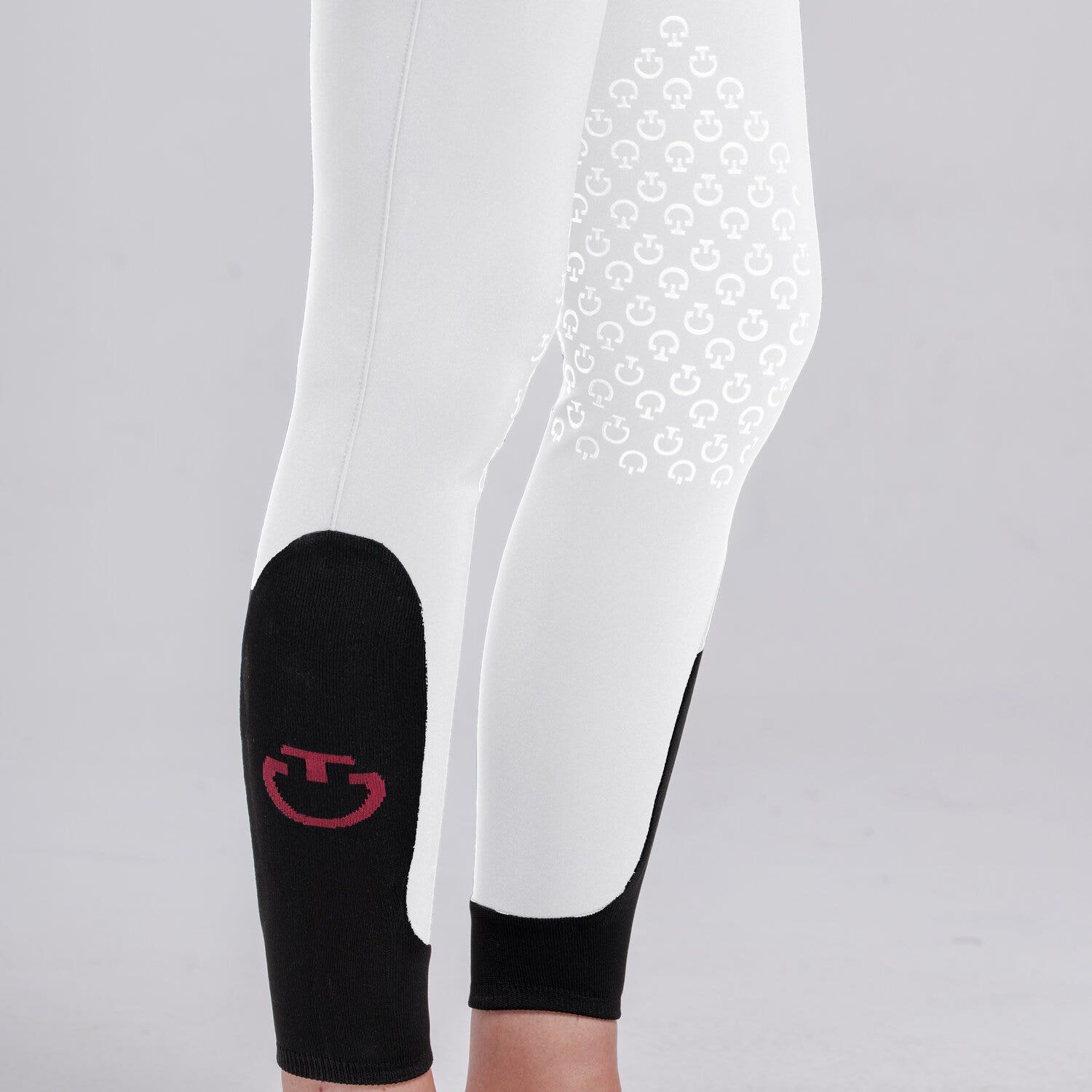 Cavalleria Toscana Women’s knee grip breeches WHITE-4