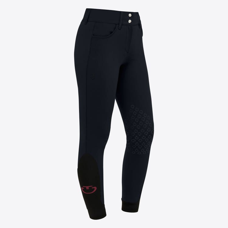 Cavalleria Toscana Pantaloni Cavalleria Toscana da donna jumping grip al ginocchio NAVY-1