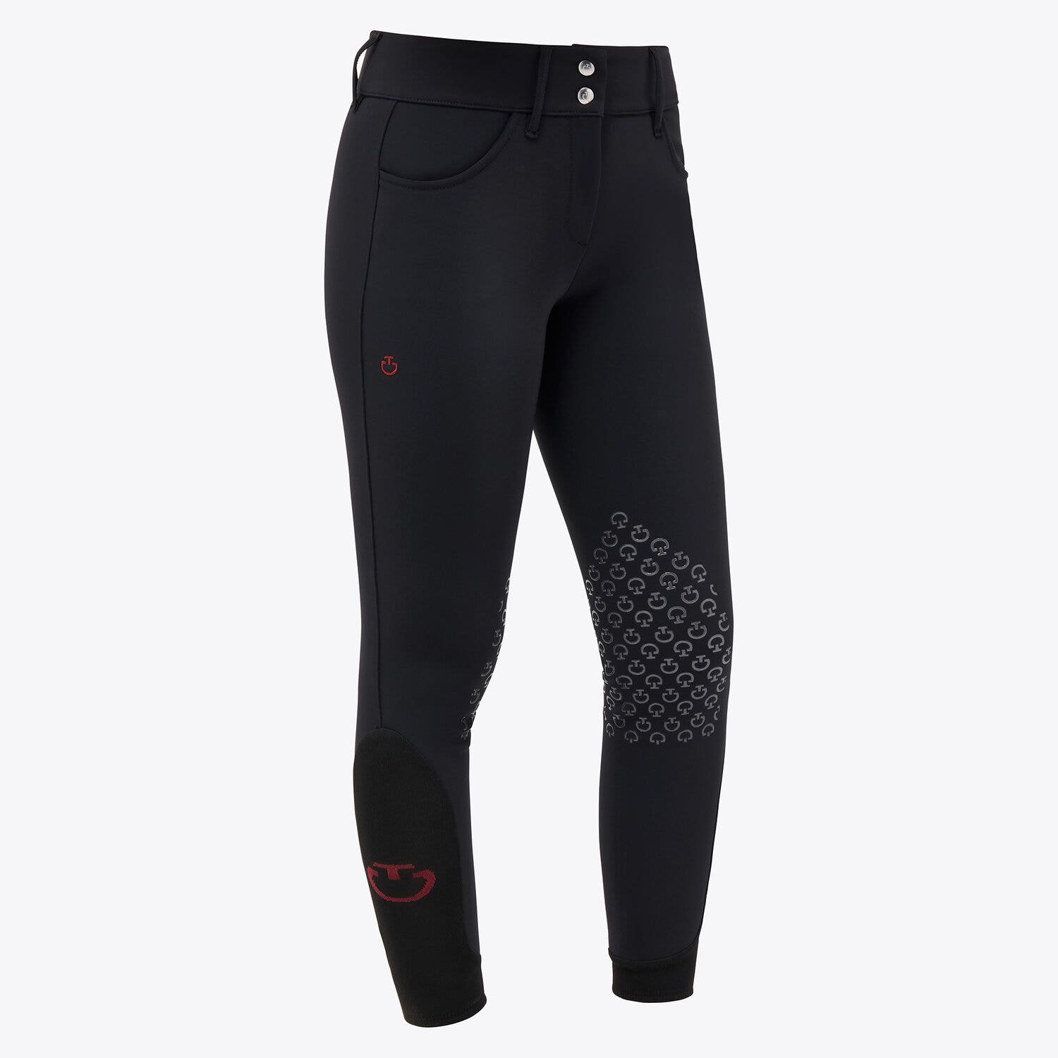 Cavalleria Toscana Women's high rise jumping breeches BLACK-1