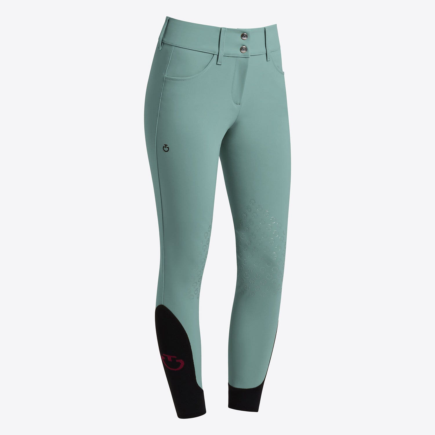 Cavalleria Toscana Cavalleria Toscana Women's full grip dressage breeches EMERALD GREY-1