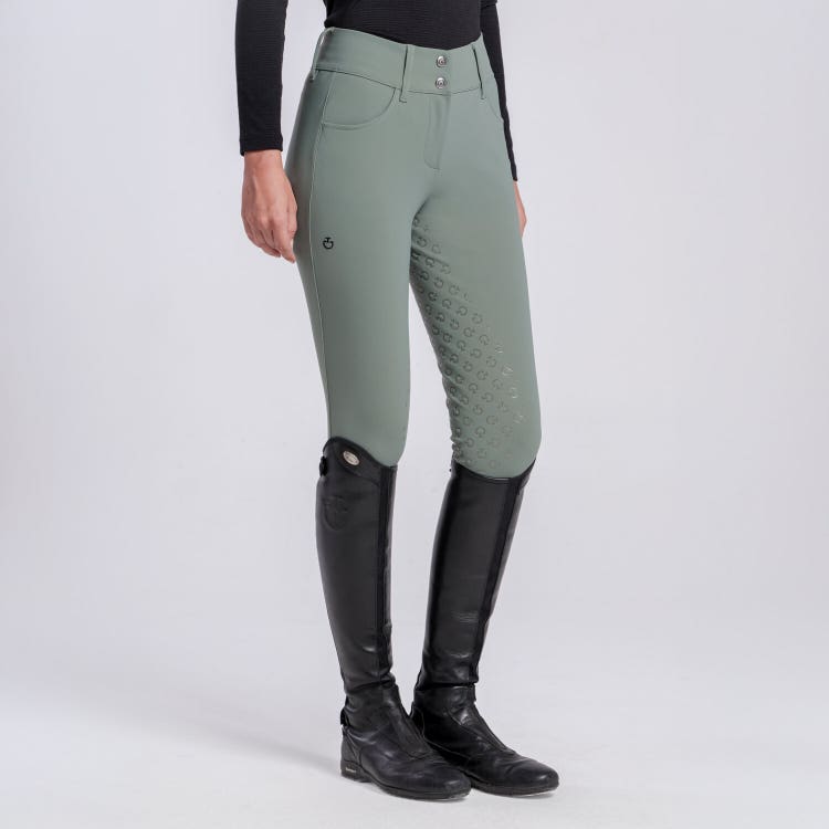 Cavalleria Toscana Pantaloni Cavalleria Toscana da donna dressage full grip EMERALD GREY-1