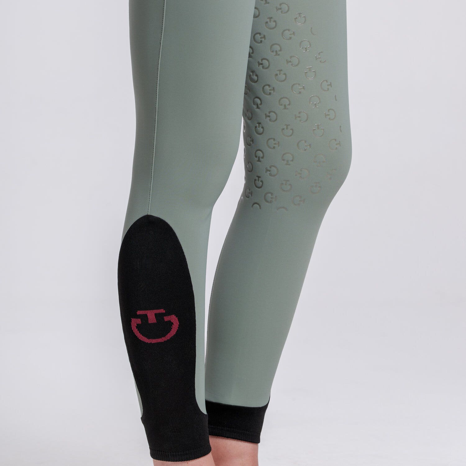 Cavalleria Toscana Women’s full grip breeches EMERALD GREY-4