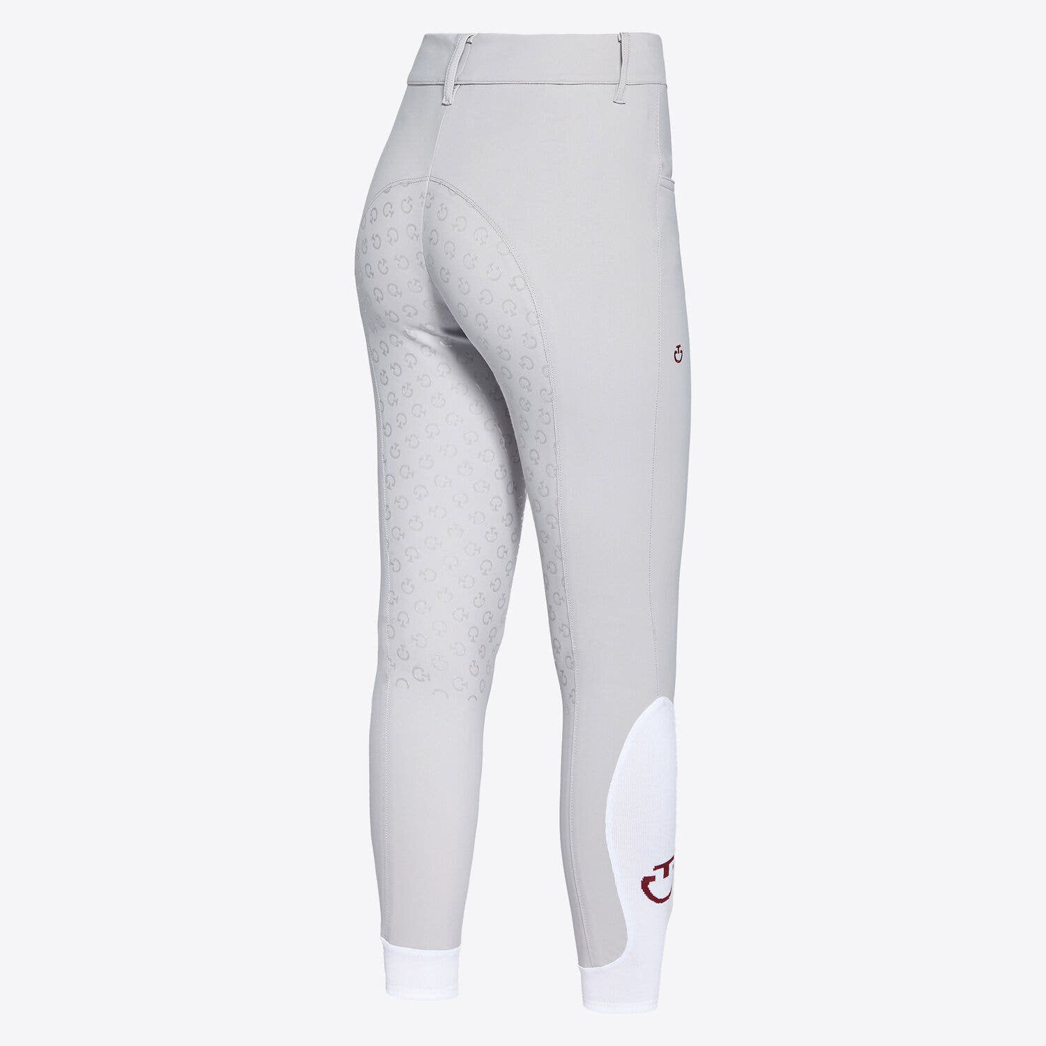 Cavalleria Toscana Women's full grip dressage breeches LIGHT GREY-2
