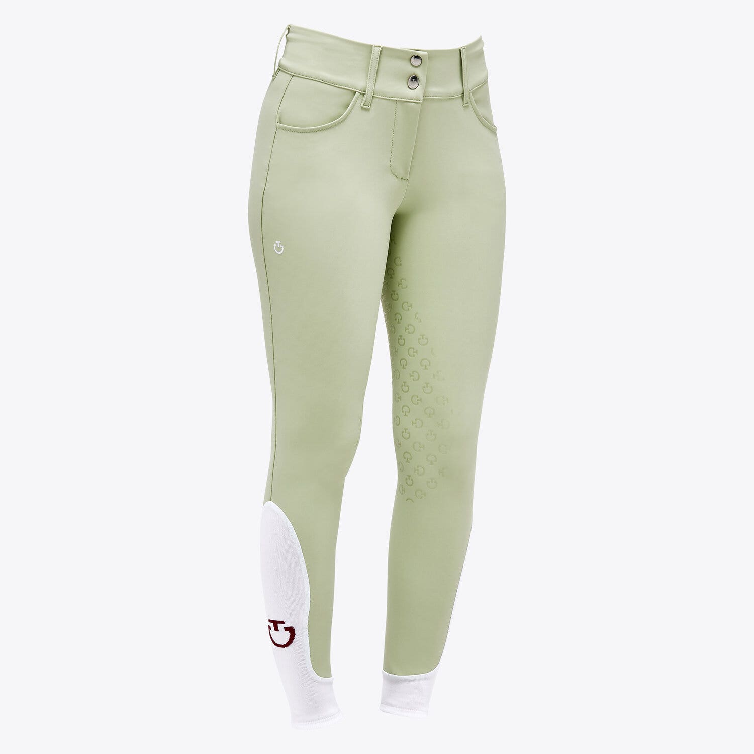 Cavalleria Toscana Women's full grip dressage breeches PISTACHIO-2