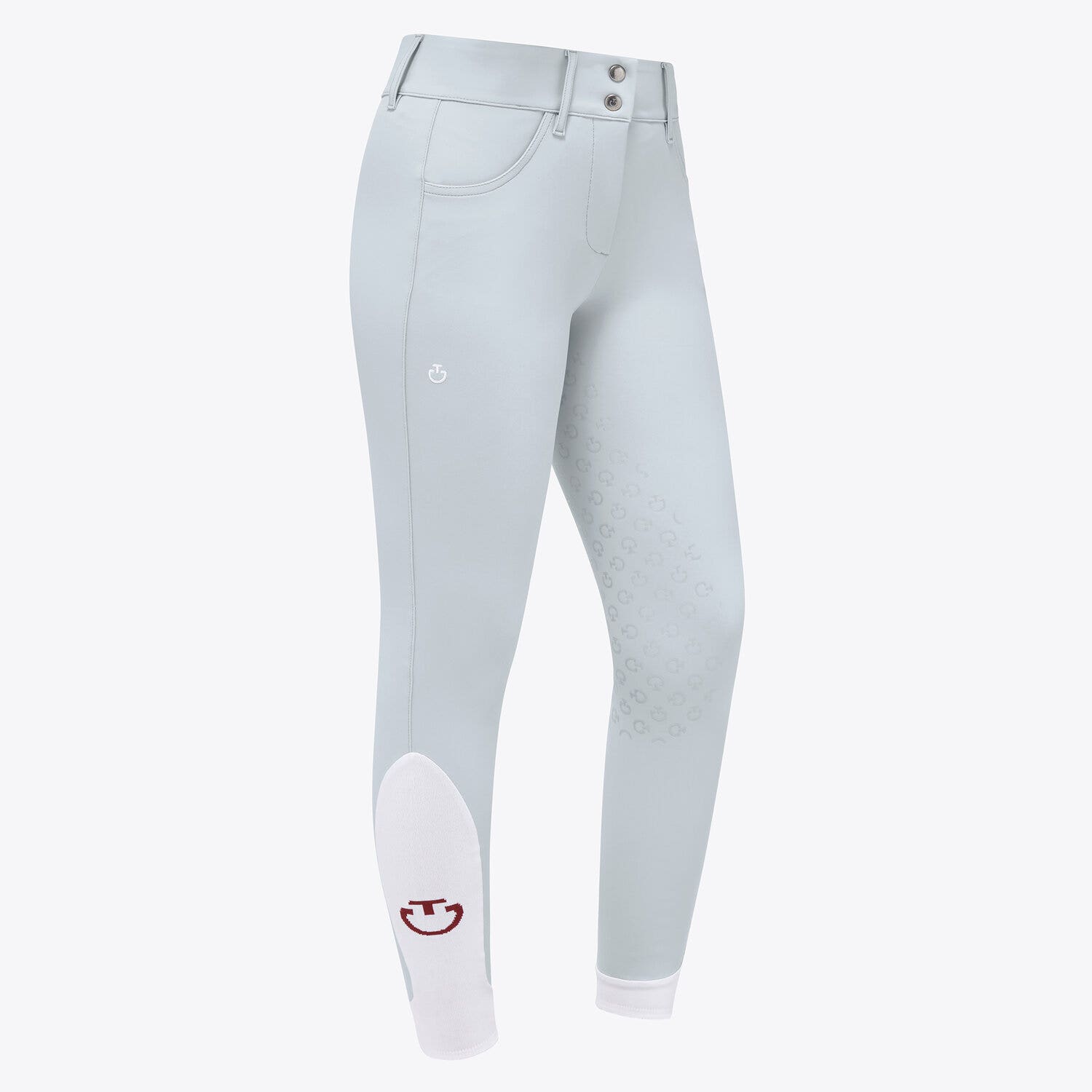 Cavalleria Toscana Women's full grip dressage breeches POWDER BLUE-1