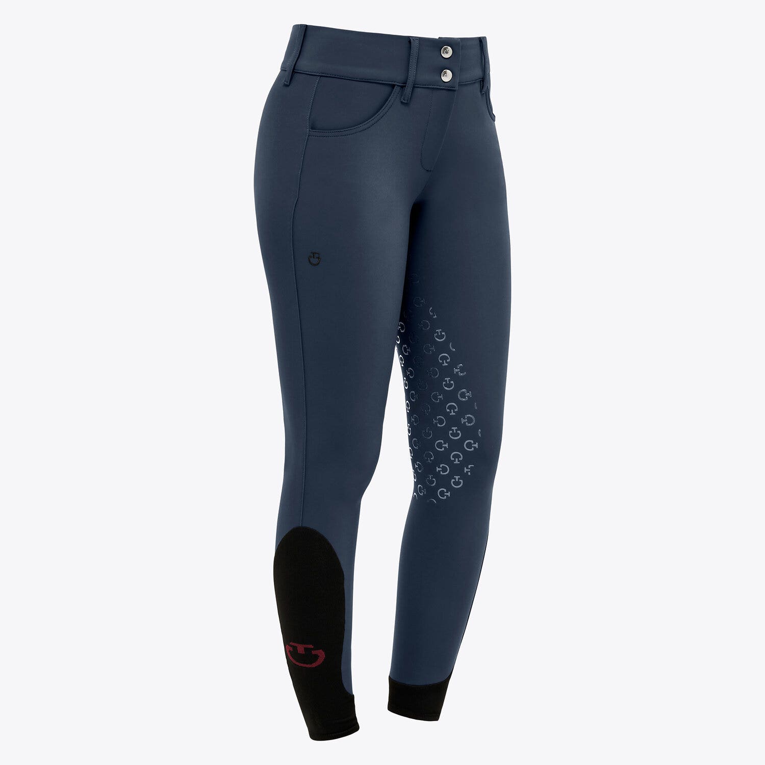 Cavalleria Toscana Women's full grip dressage breeches ATLANTIC BLUE-2