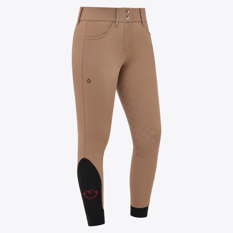 Cavalleria Toscana Pantaloni dressage donna full grip CACAO-1