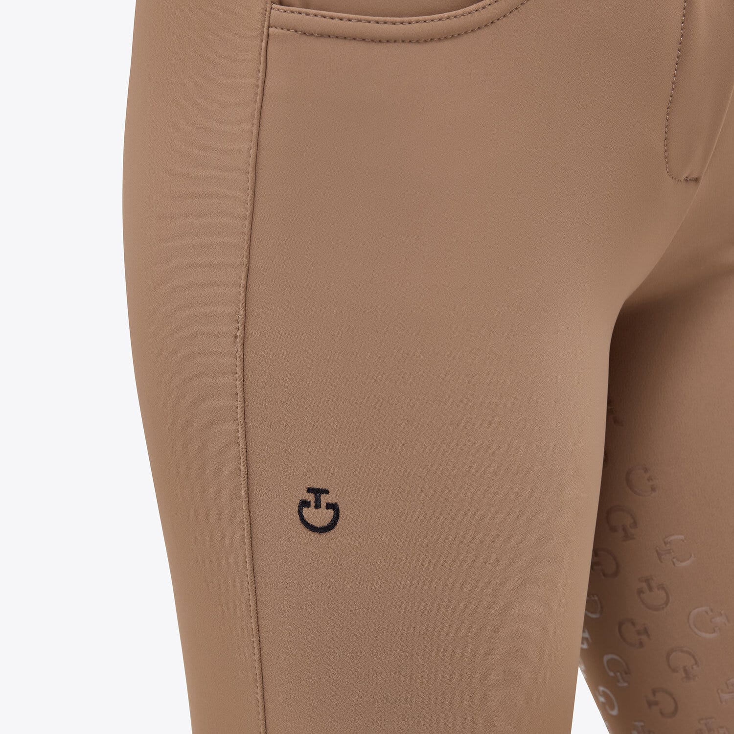 Cavalleria Toscana Women's full grip dressage breeches CACAO-3