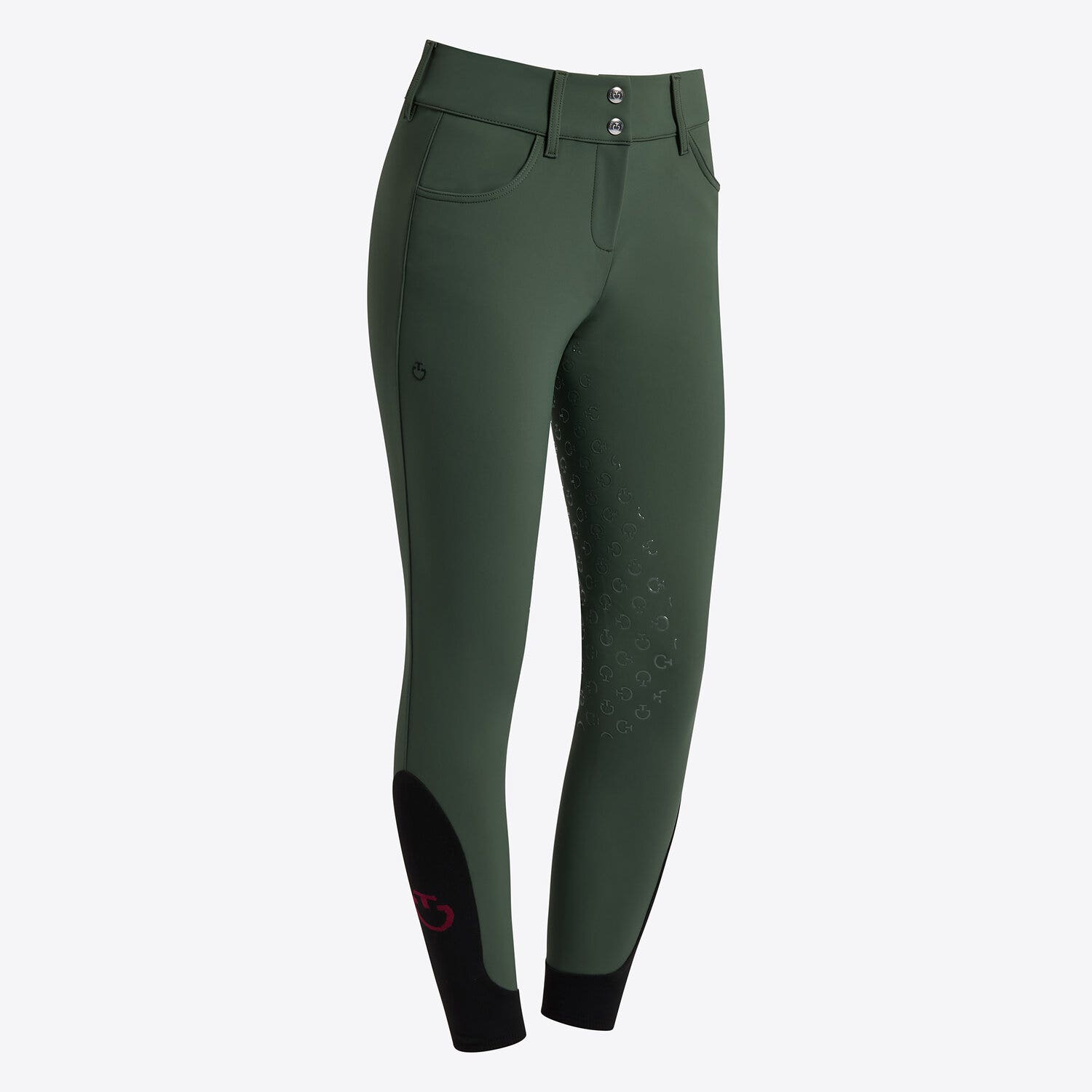 Cavalleria Toscana Cavalleria Toscana Women's full grip dressage breeches FOREST GREEN-1