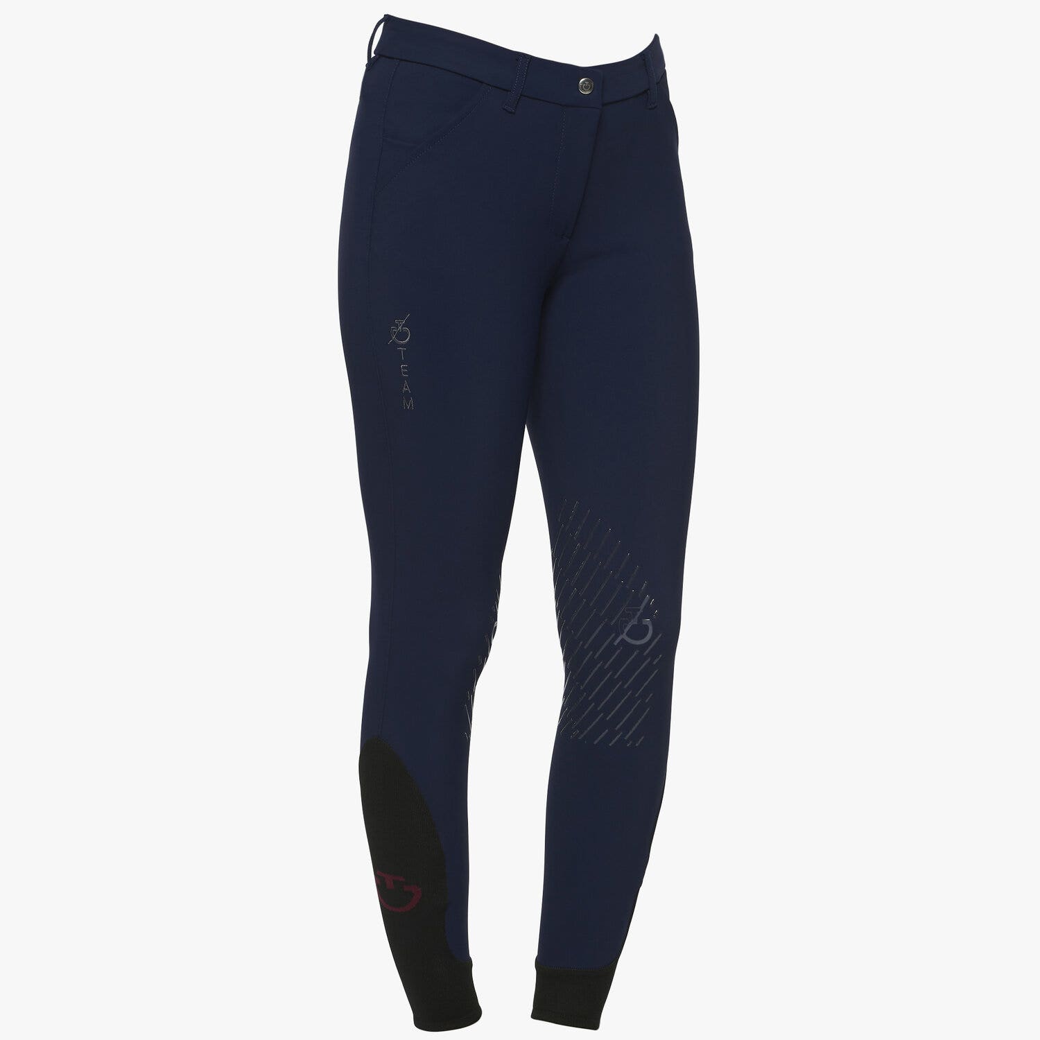 Cavalleria Toscana Women's CT Team knee grip breeches ROYAL BLUE-1