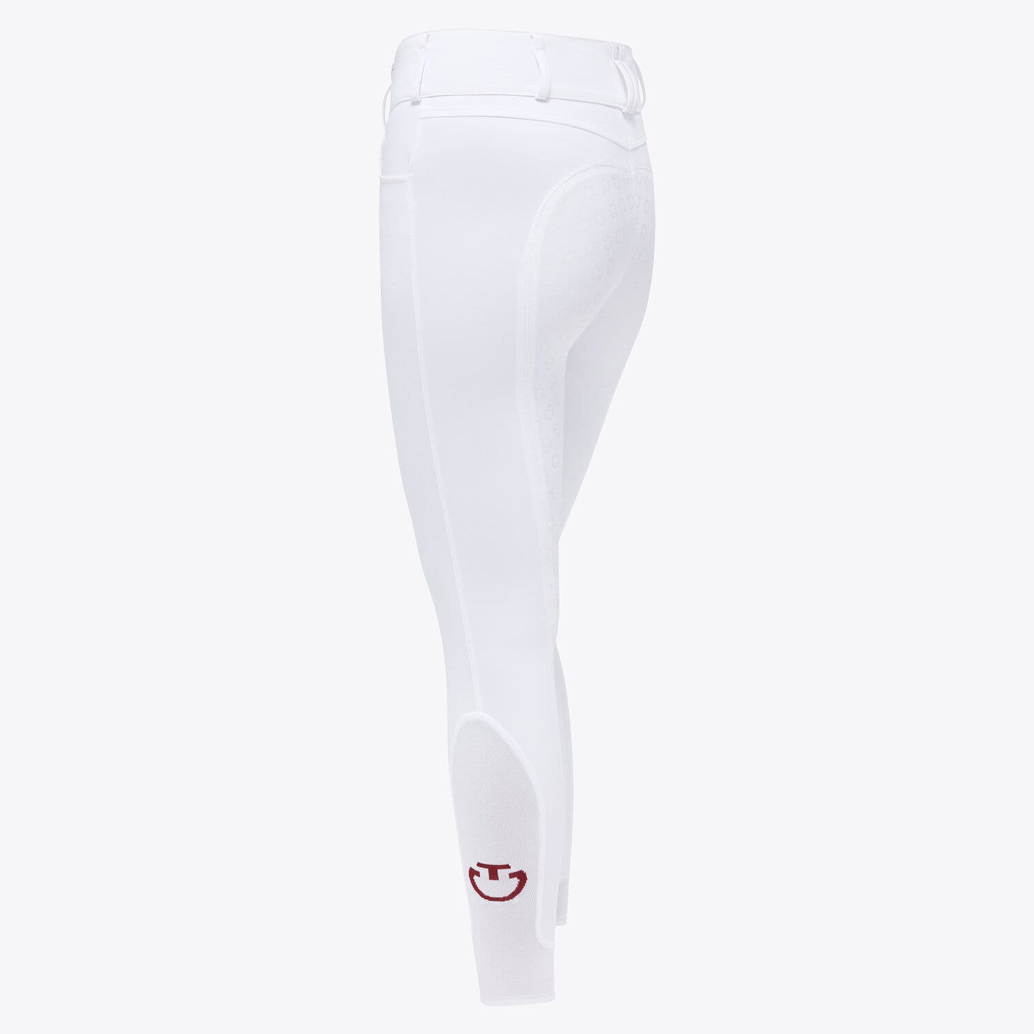 Cavalleria Toscana Women`s high waist dressage breeches WHITE-2