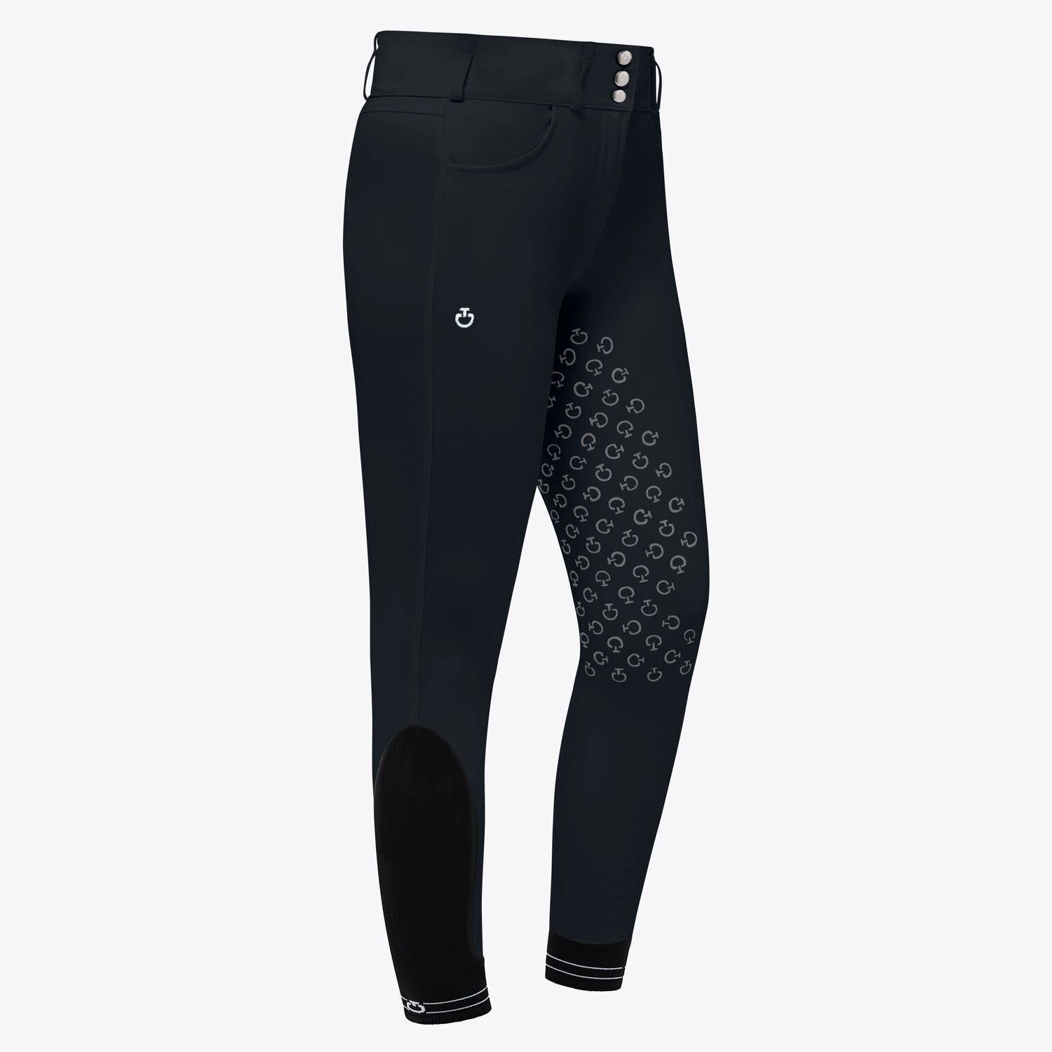 Cavalleria Toscana Women`s high waist dressage breeches NAVY-1