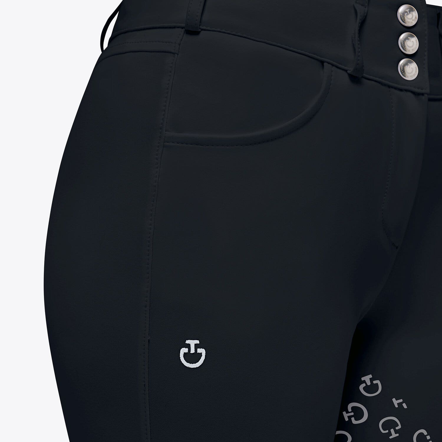 Cavalleria Toscana Women`s high waist dressage breeches NAVY-3