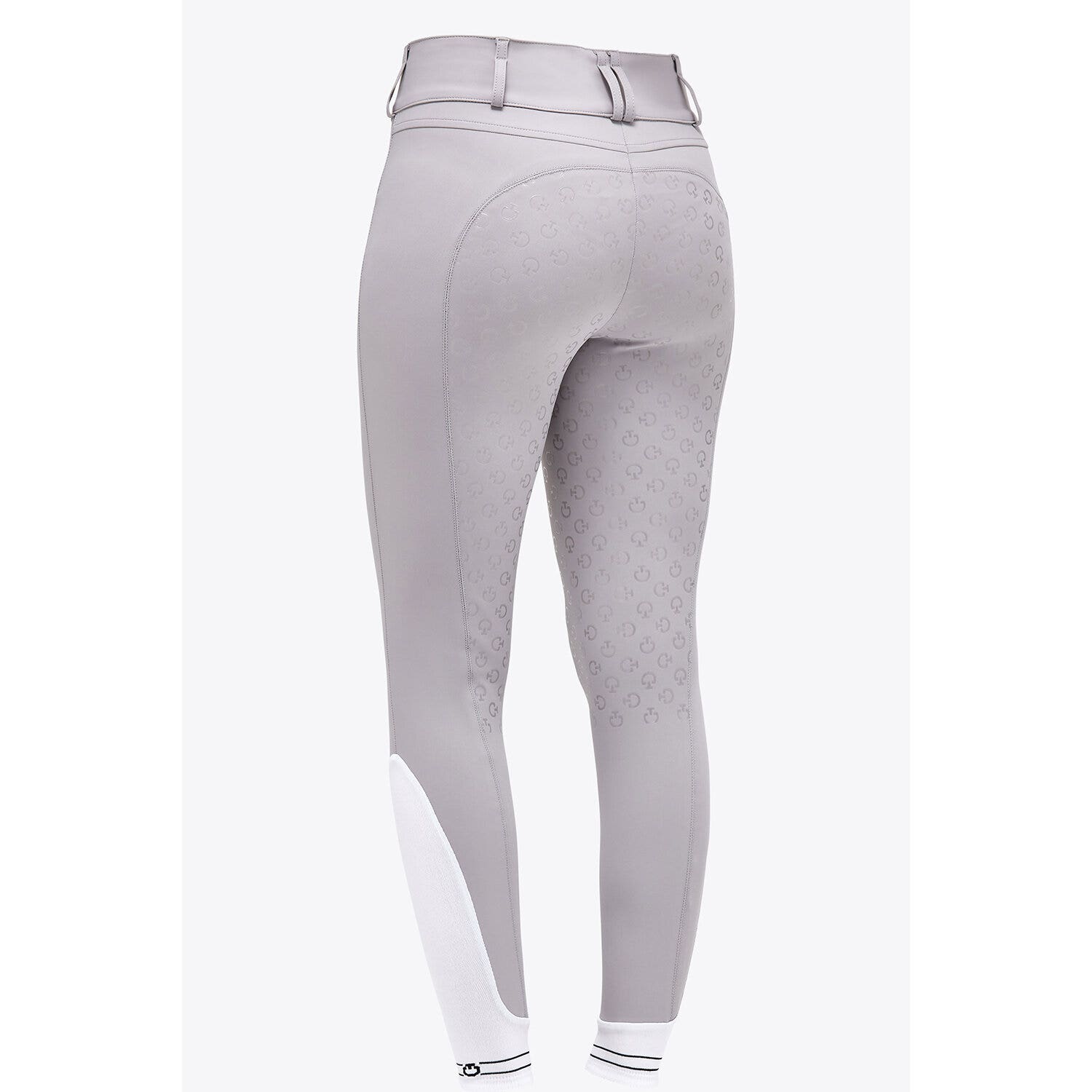 Cavalleria Toscana Women`s high waist dressage breeches LIGHT GREY-3
