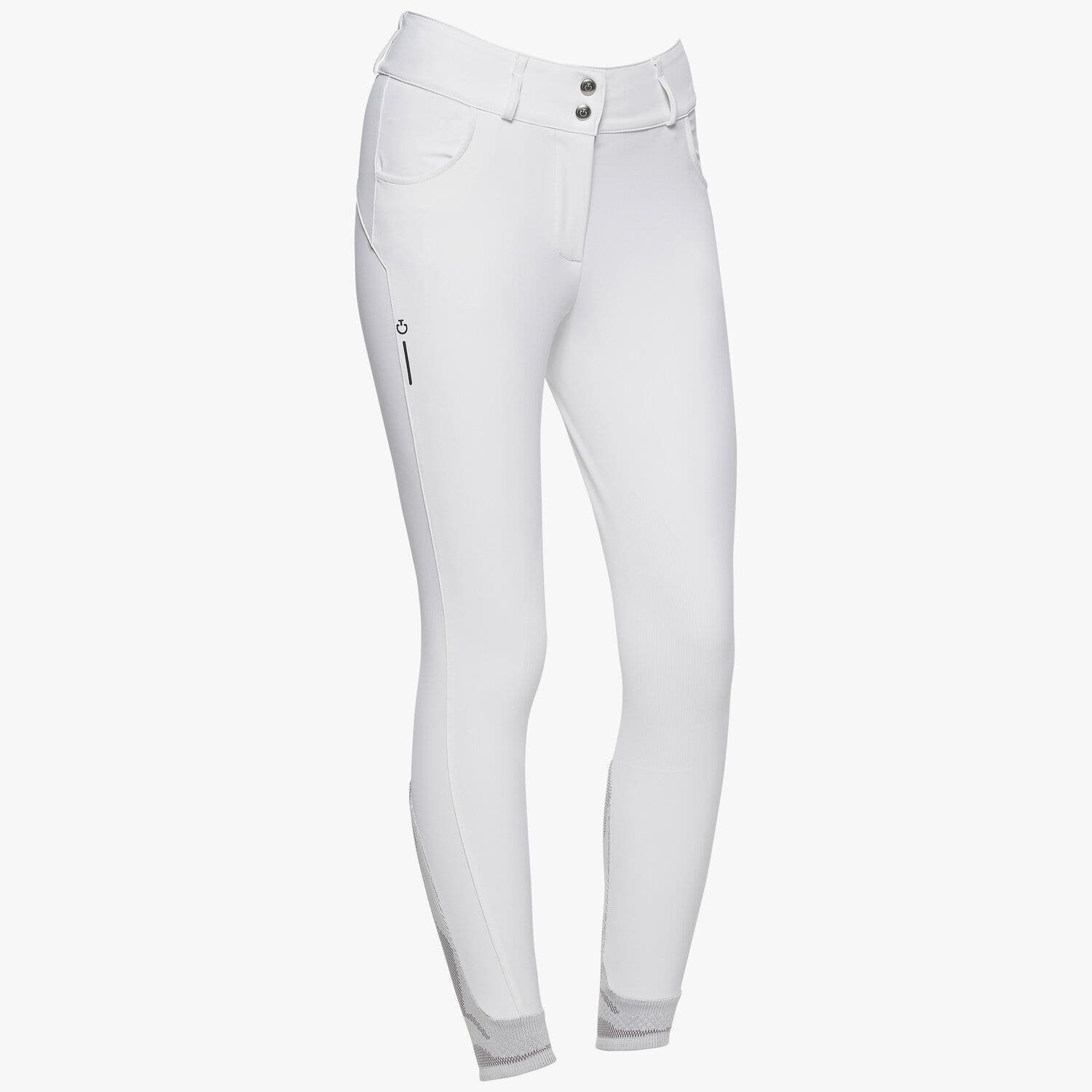 Cavalleria Toscana Women's RS breeches high waist WHITE-1