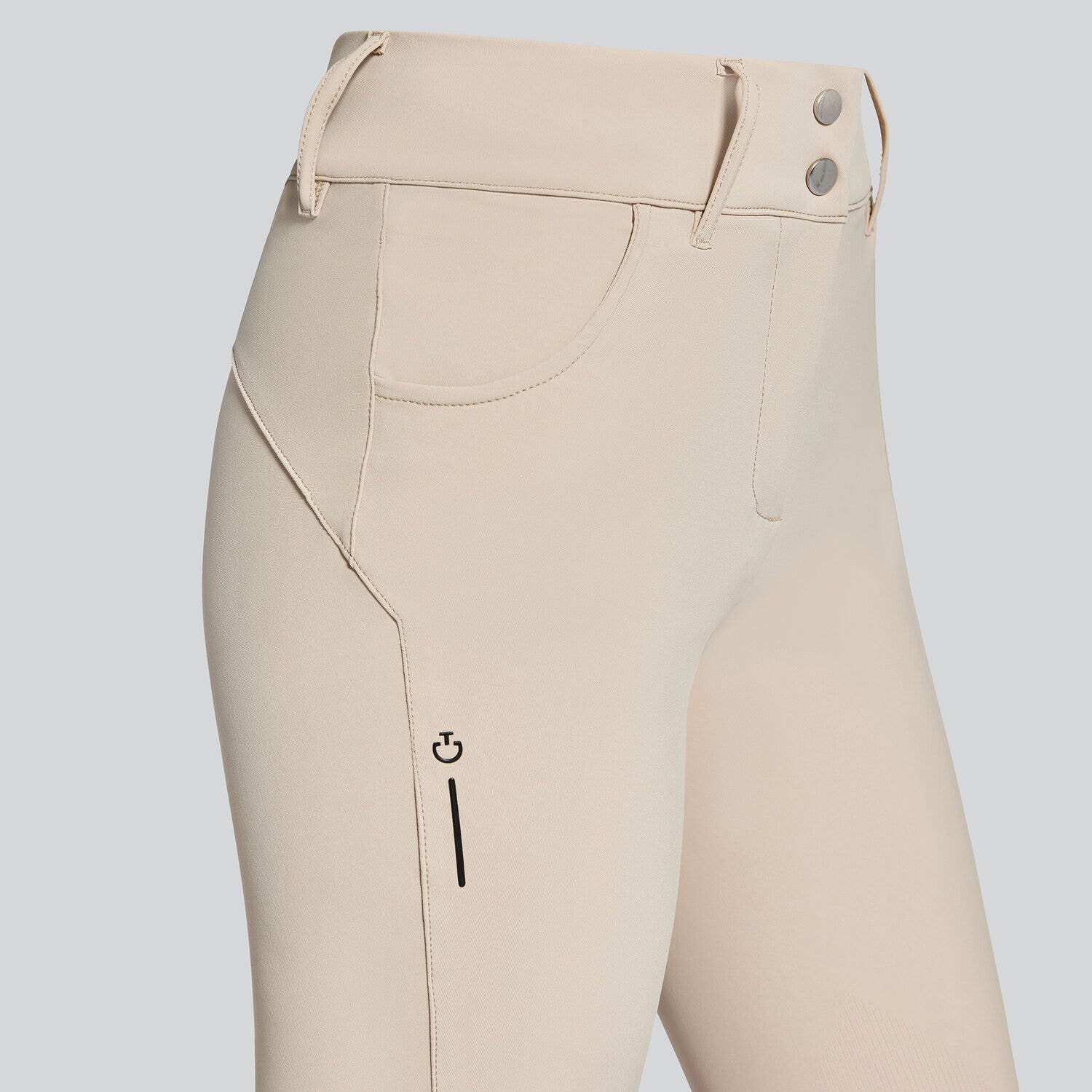 Cavalleria Toscana Women's RS breeches high waist BEIGE-3