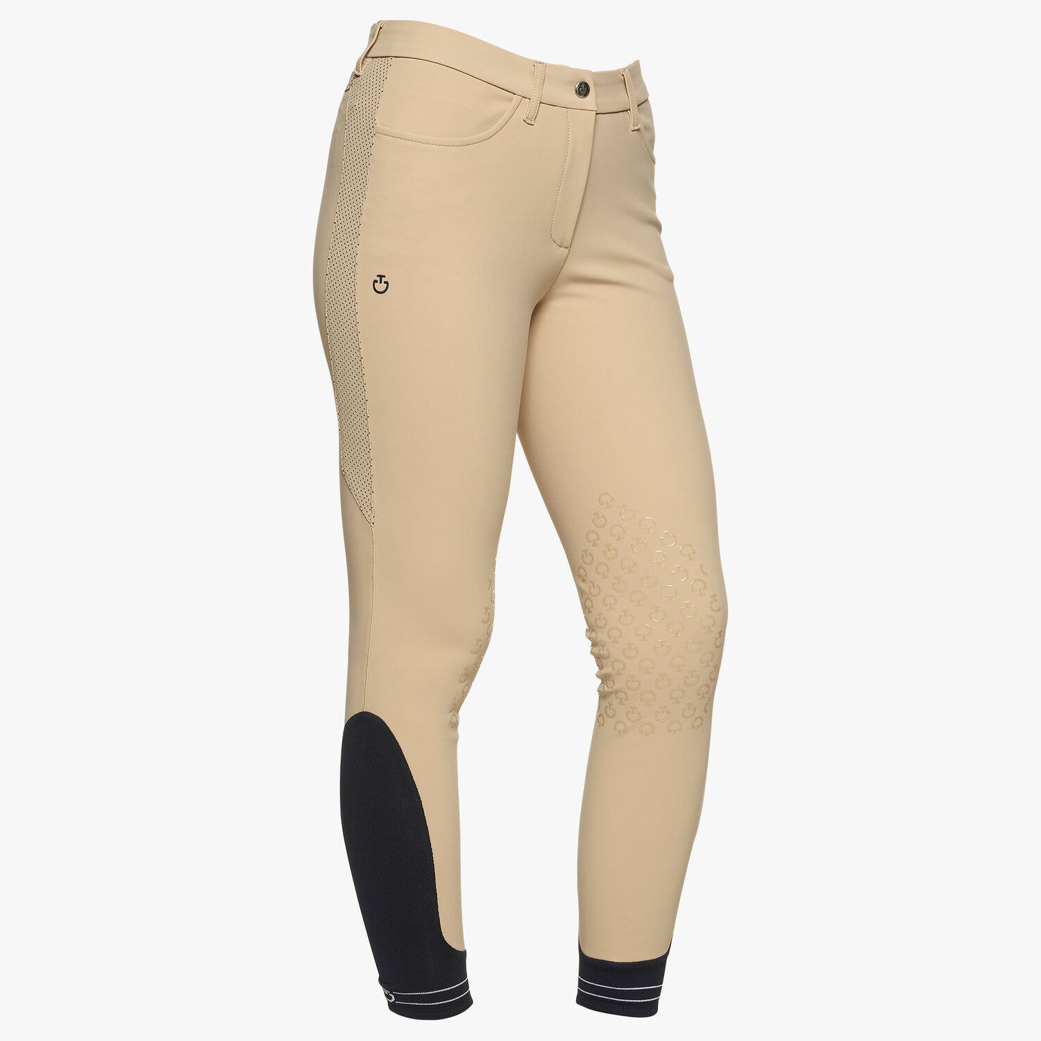 Cavalleria Toscana Women’s four-way stretch performance breeches BEIGE-1