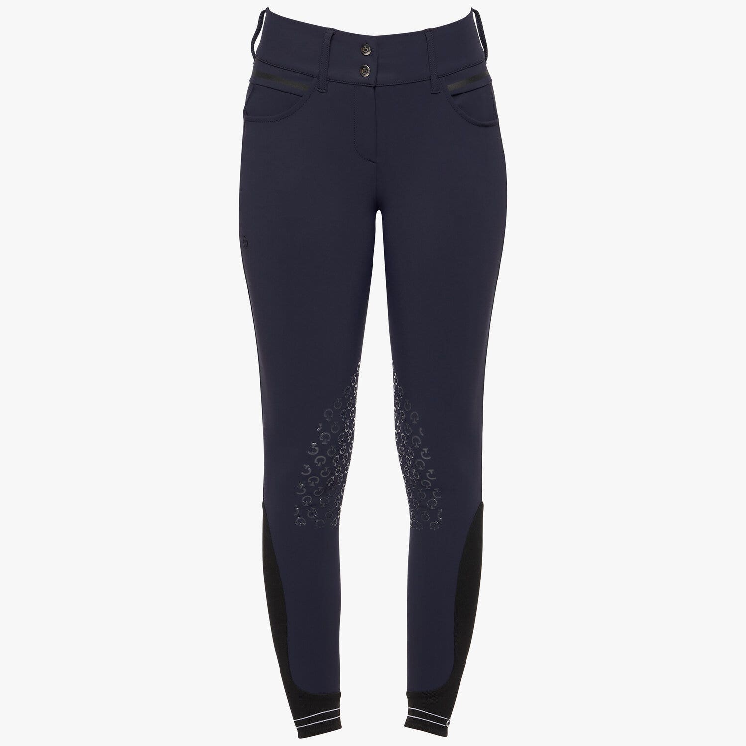 Cavalleria Toscana Women's trousers in technical fabric SMOKEY BLUE-2