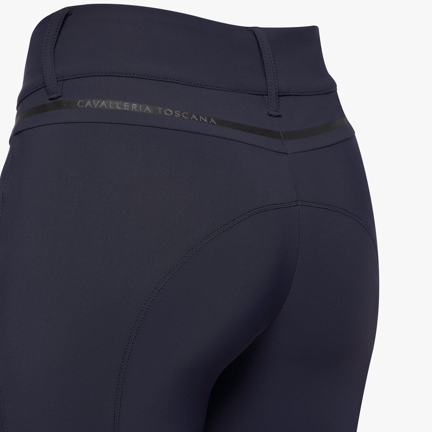 Cavalleria Toscana Women's trousers in technical fabric SMOKEY BLUE-4