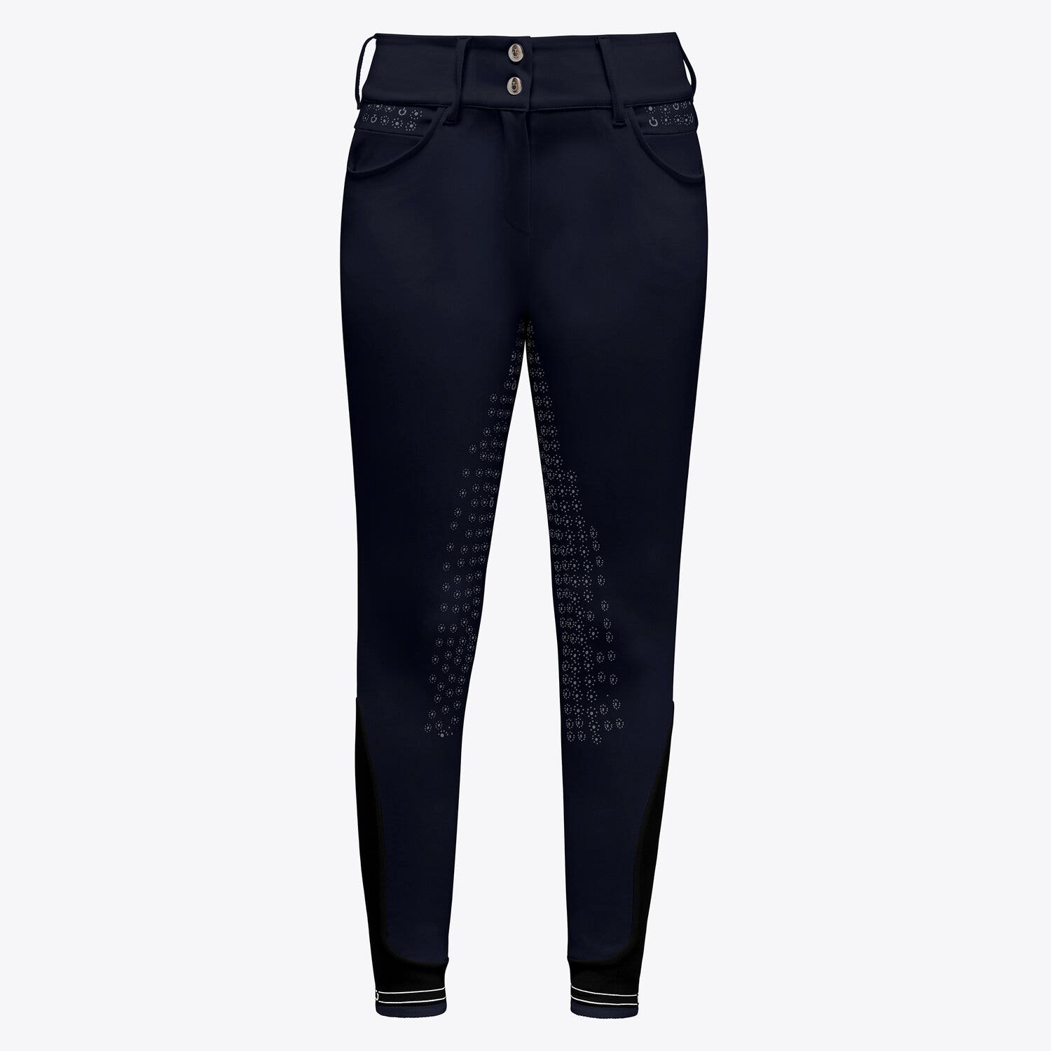 Cavalleria Toscana Women's Full Grip Riding Breeches NAVY-1
