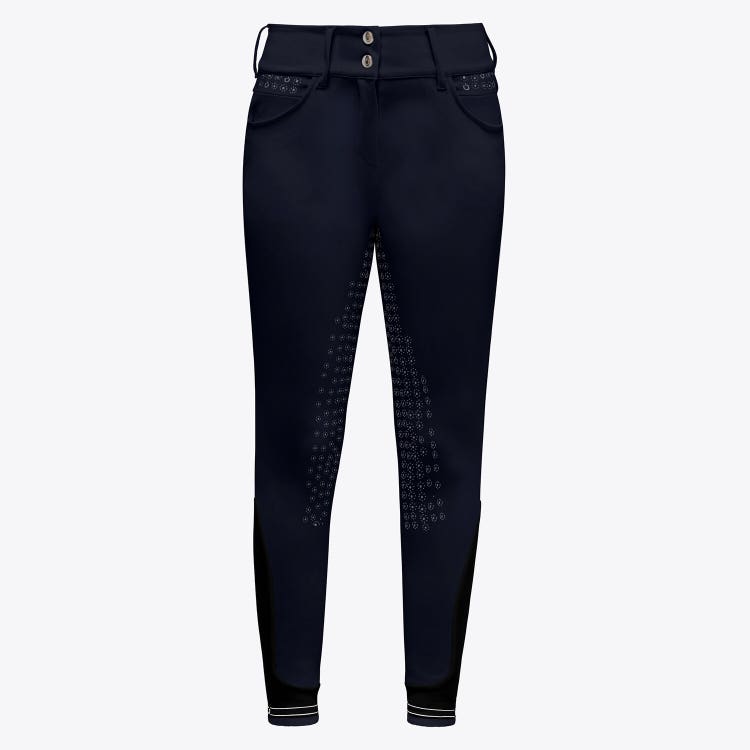 Cavalleria Toscana Pantaloni da equitazione Full Grip donna NAVY-1