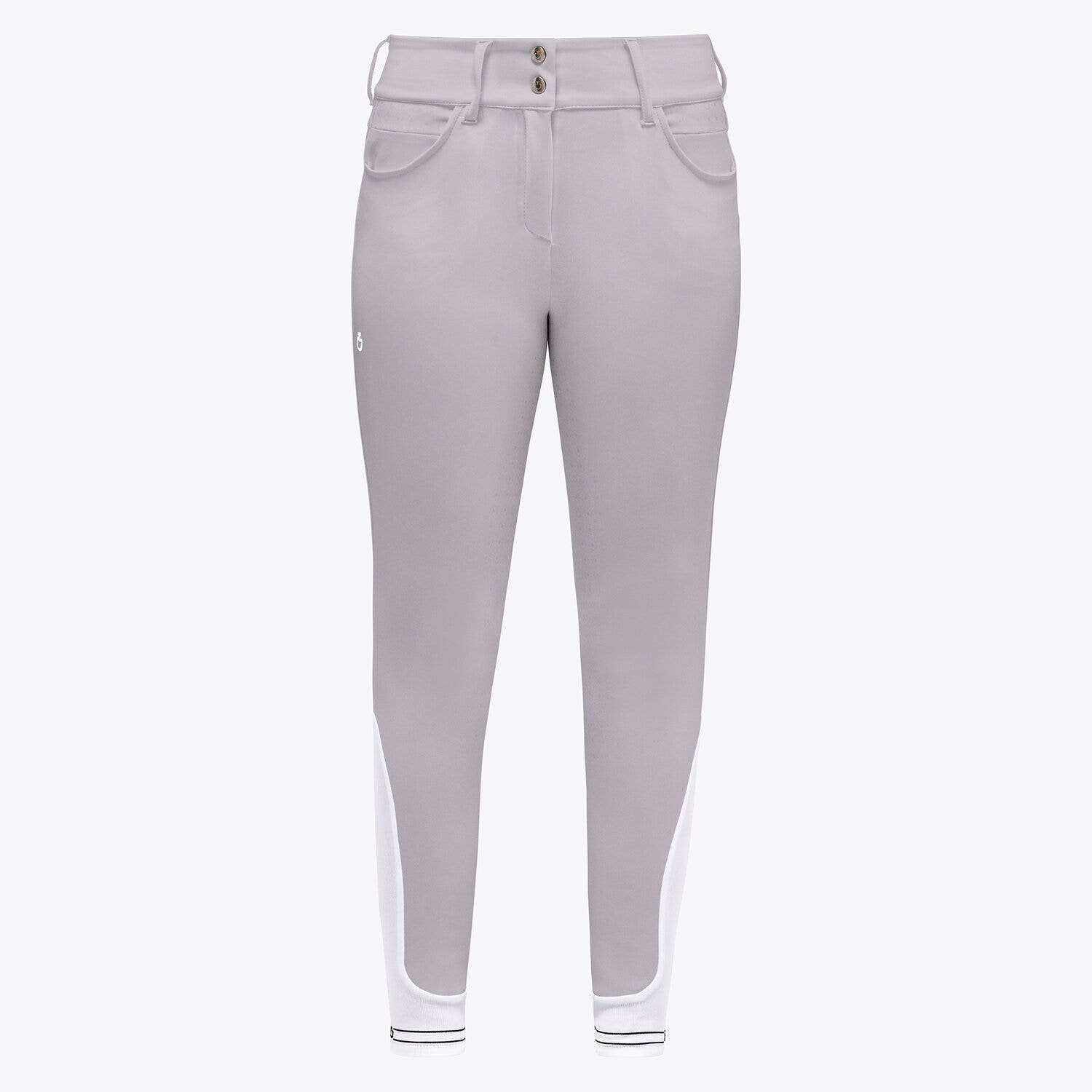 Cavalleria Toscana Women's Full Grip Riding Breeches LIGHT GREY-1