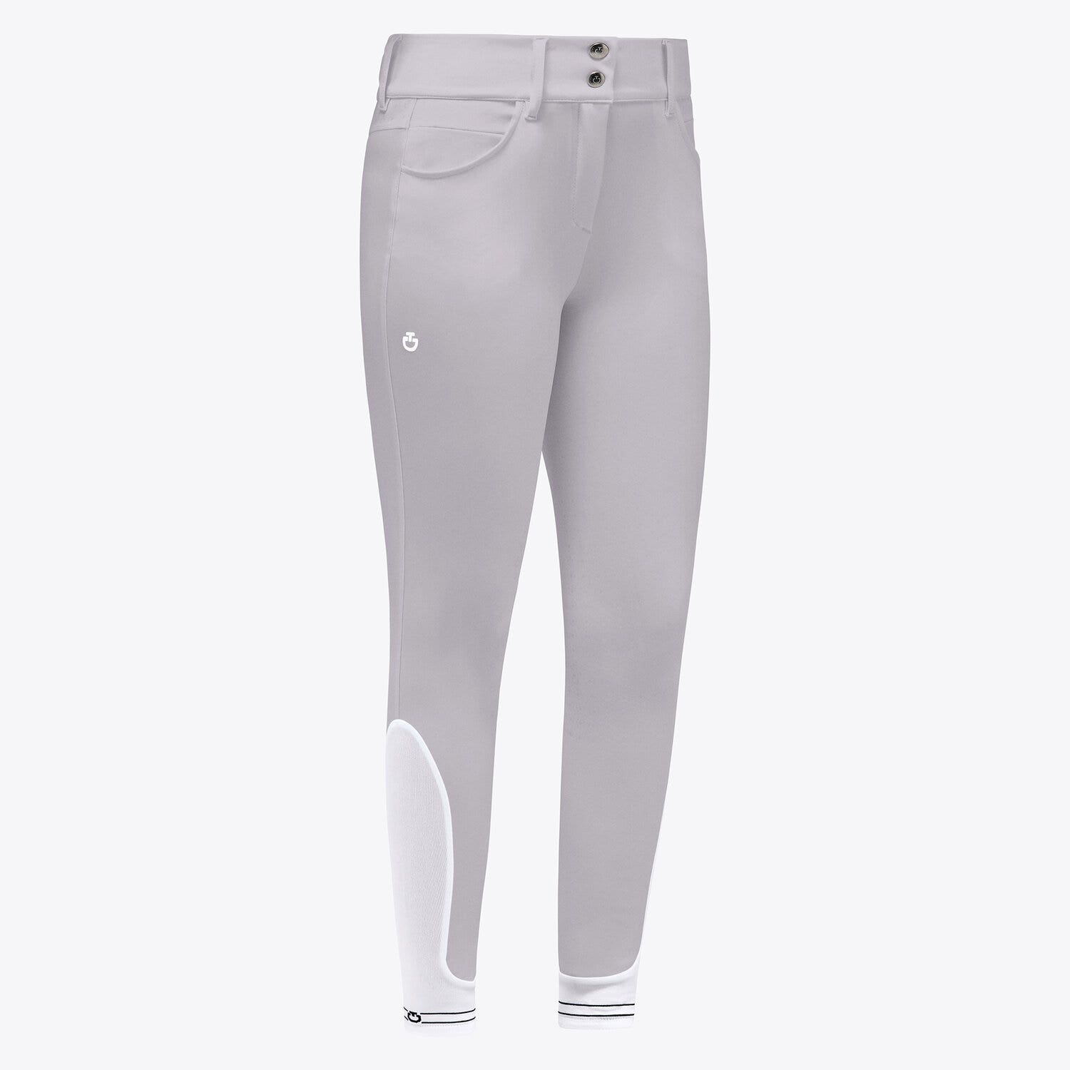 Cavalleria Toscana Women's Full Grip Riding Breeches LIGHT GREY-2
