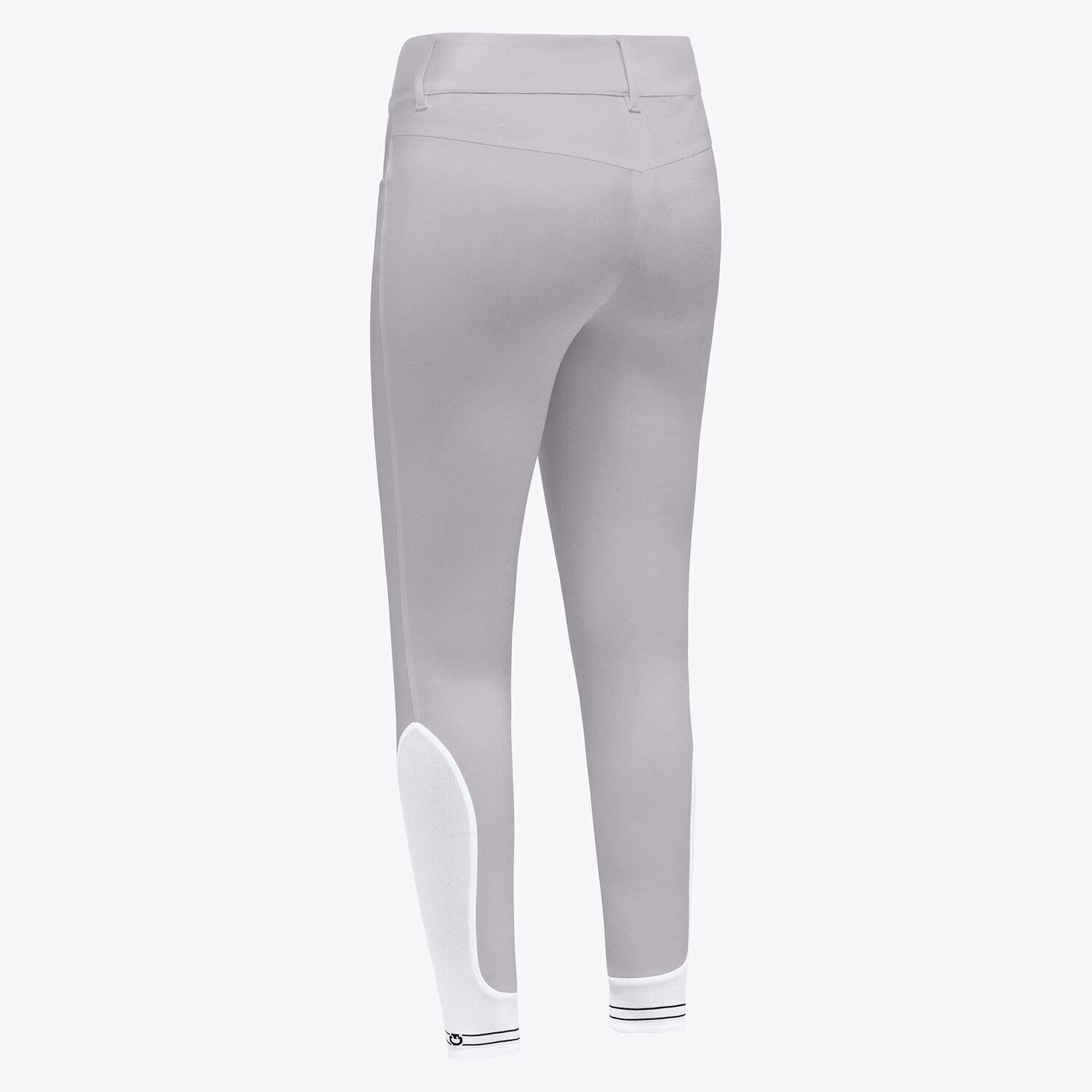 Cavalleria Toscana Women's Full Grip Riding Breeches LIGHT GREY-3