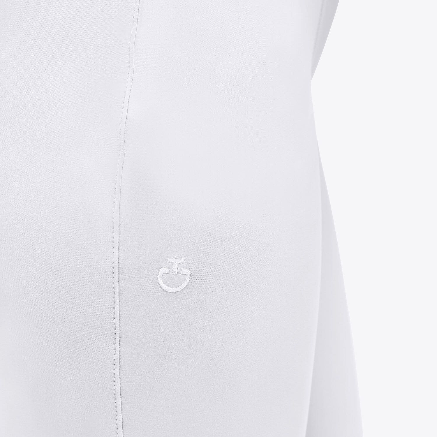 Cavalleria Toscana CT Motif Print Jumping Riding Breeches WHITE-3