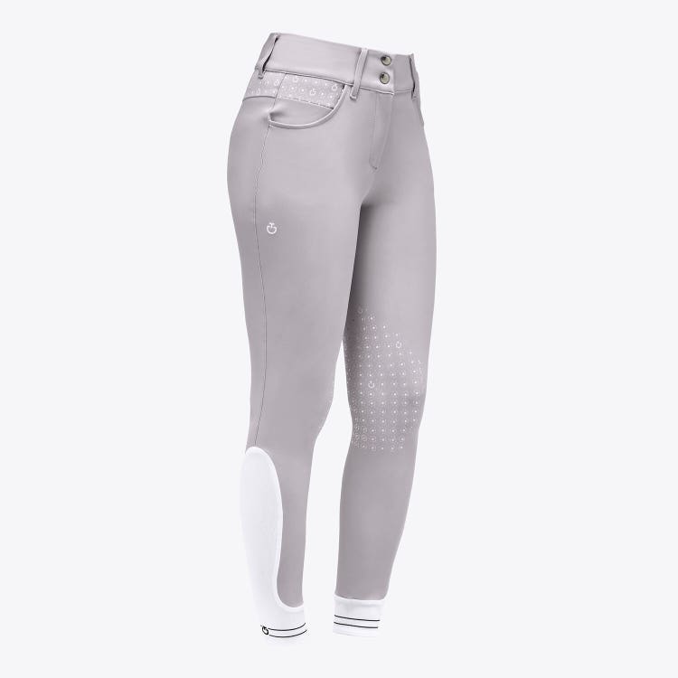 Cavalleria Toscana Pantaloni da equitazione da salto Donna LIGHT GREY-1