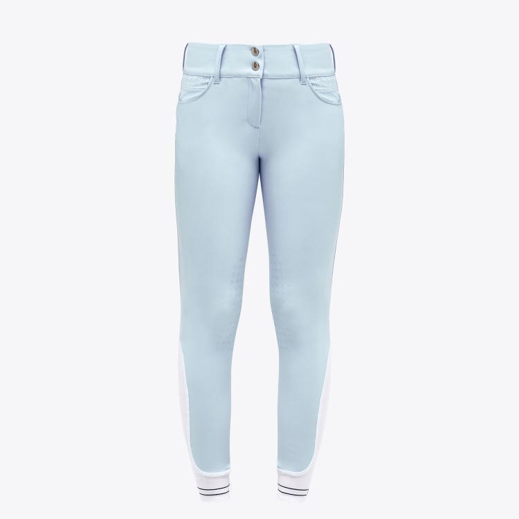 Cavalleria Toscana Pantaloni da equitazione da salto Donna POWDER BLUE-1