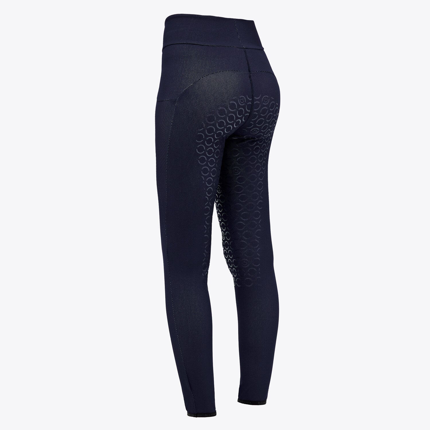 Cavalleria Toscana Bonded Jersey Mesh Side Pocket Full Grip Leggings ROYAL BLUE-3
