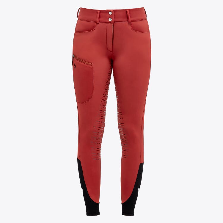 Cavalleria Toscana Pantaloni da equitazione CT Academy da donna in jersey WINE-1