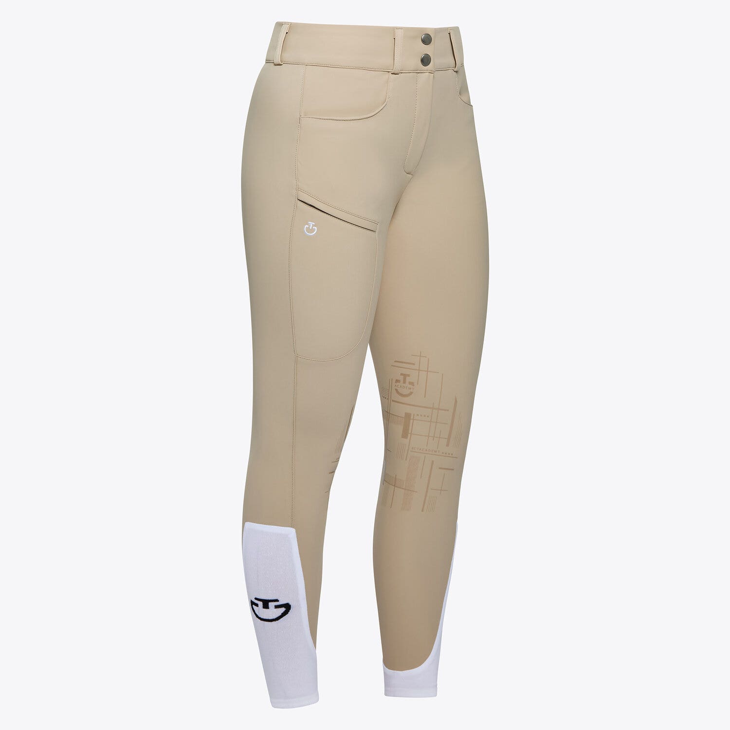 Cavalleria Toscana CT Academy Women's breeches in jersey BEIGE-1