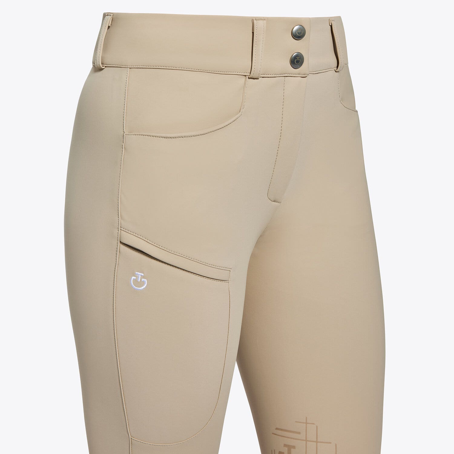 Cavalleria Toscana CT Academy Women's breeches in jersey BEIGE-3