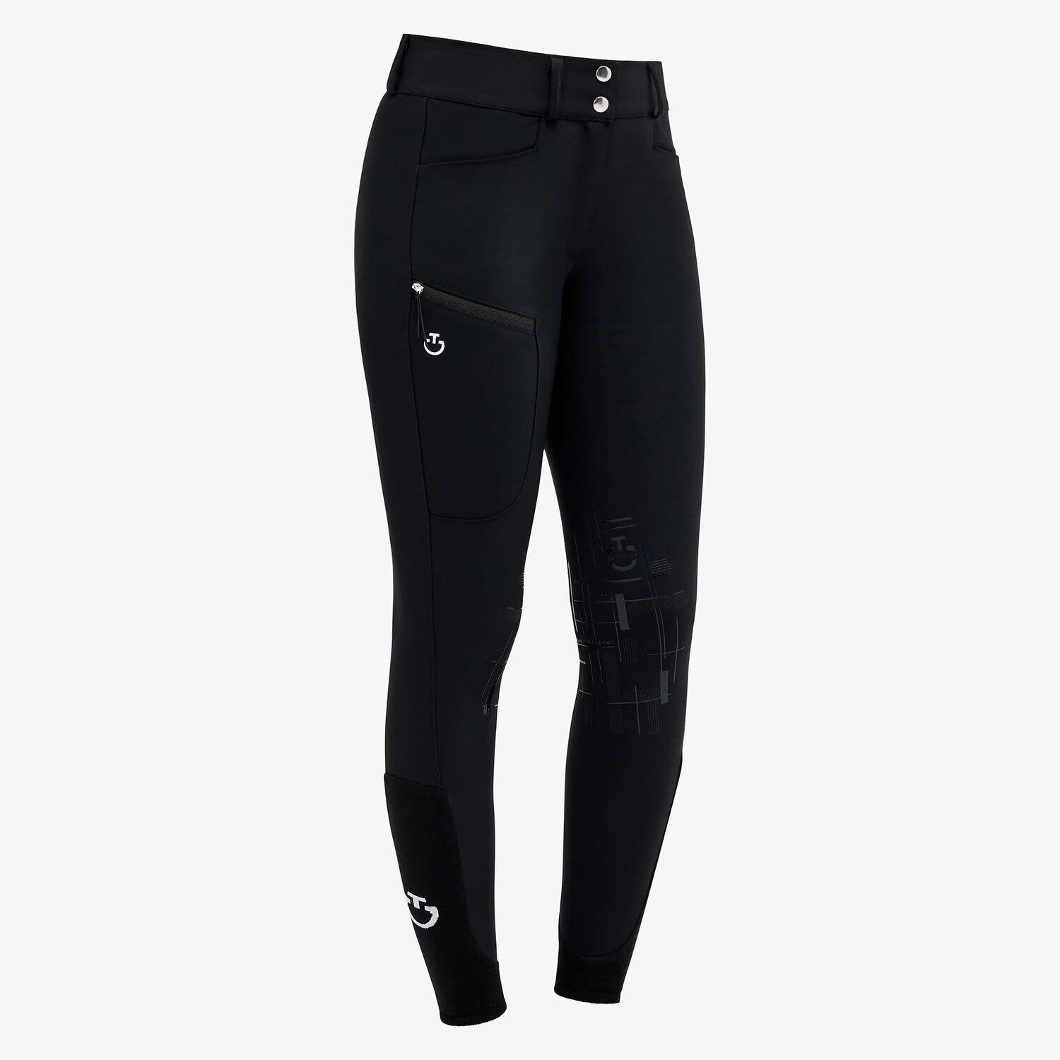 Cavalleria Toscana CT Academy Women's breeches in jersey BLACK-2