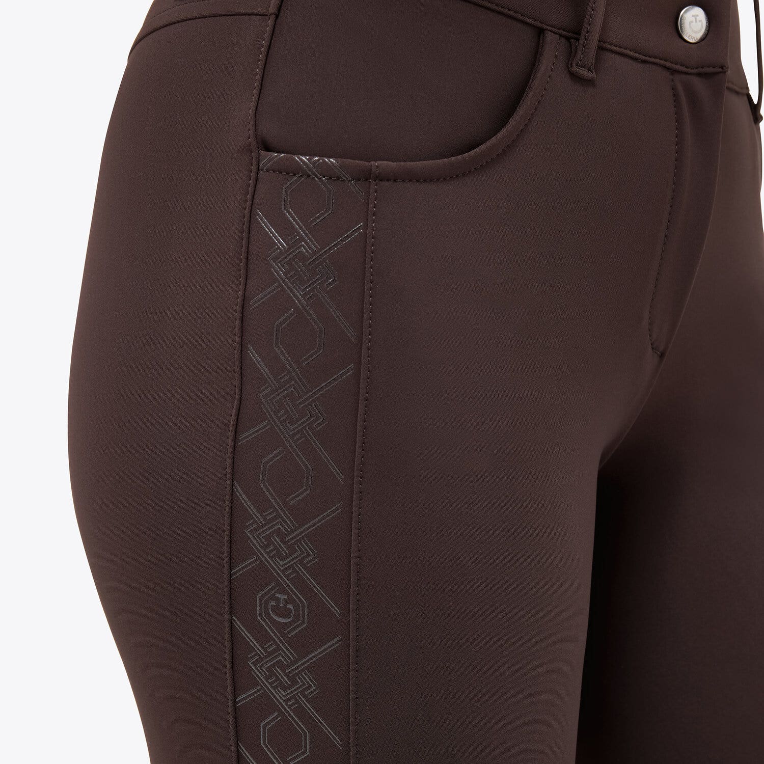 Cavalleria Toscana Women's Jumping breeches DARK CHOCOLATE-3