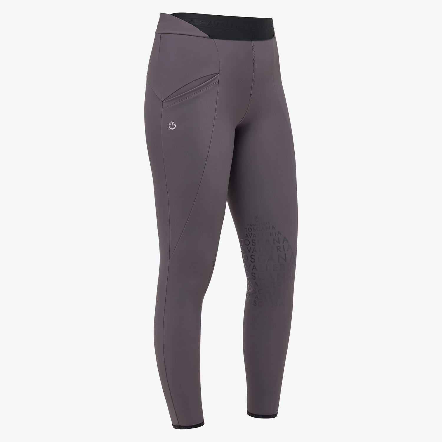 Cavalleria Toscana Women's training leggings CHARCOAL GREY-1