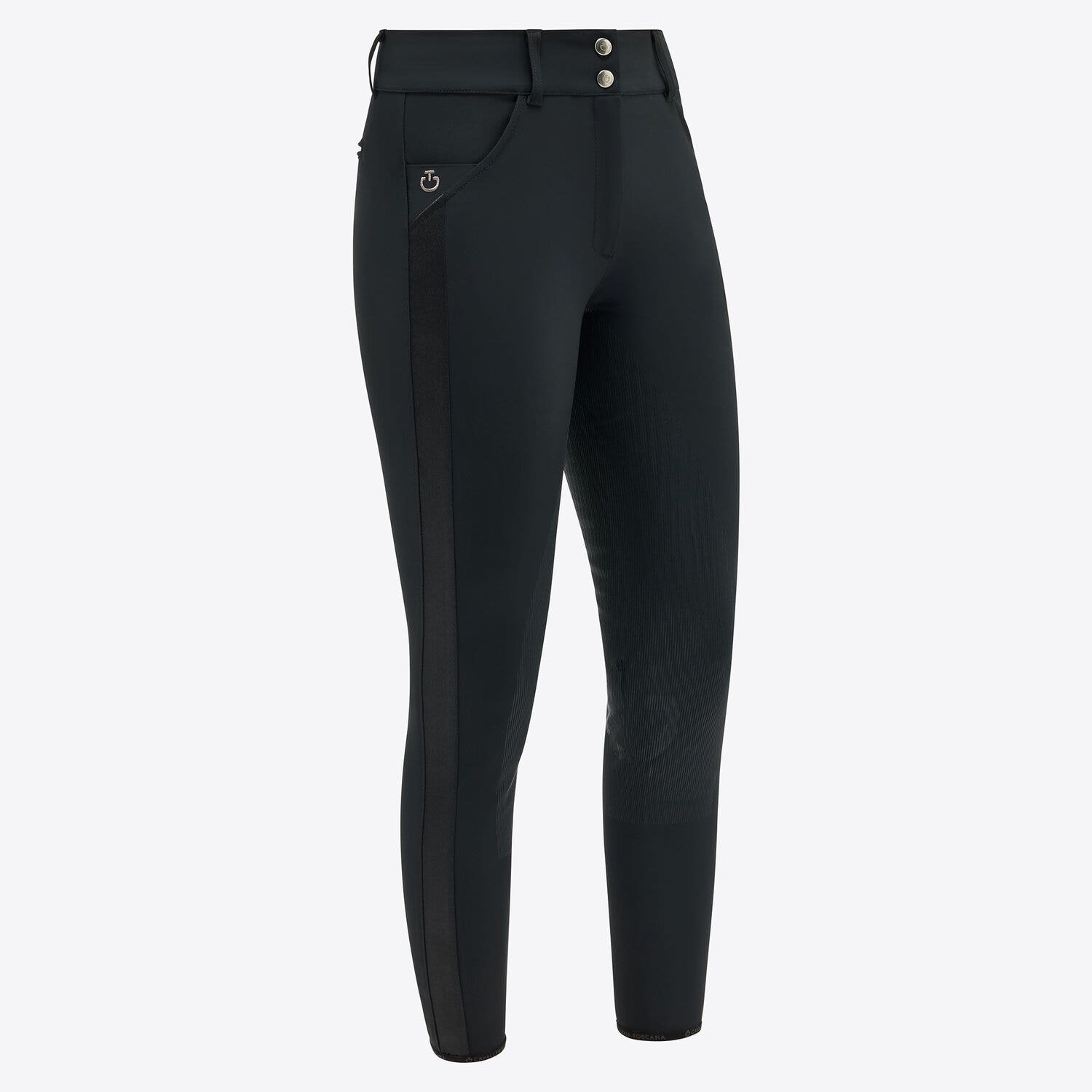 Cavalleria Toscana Women's full grip breeches BLACK-1