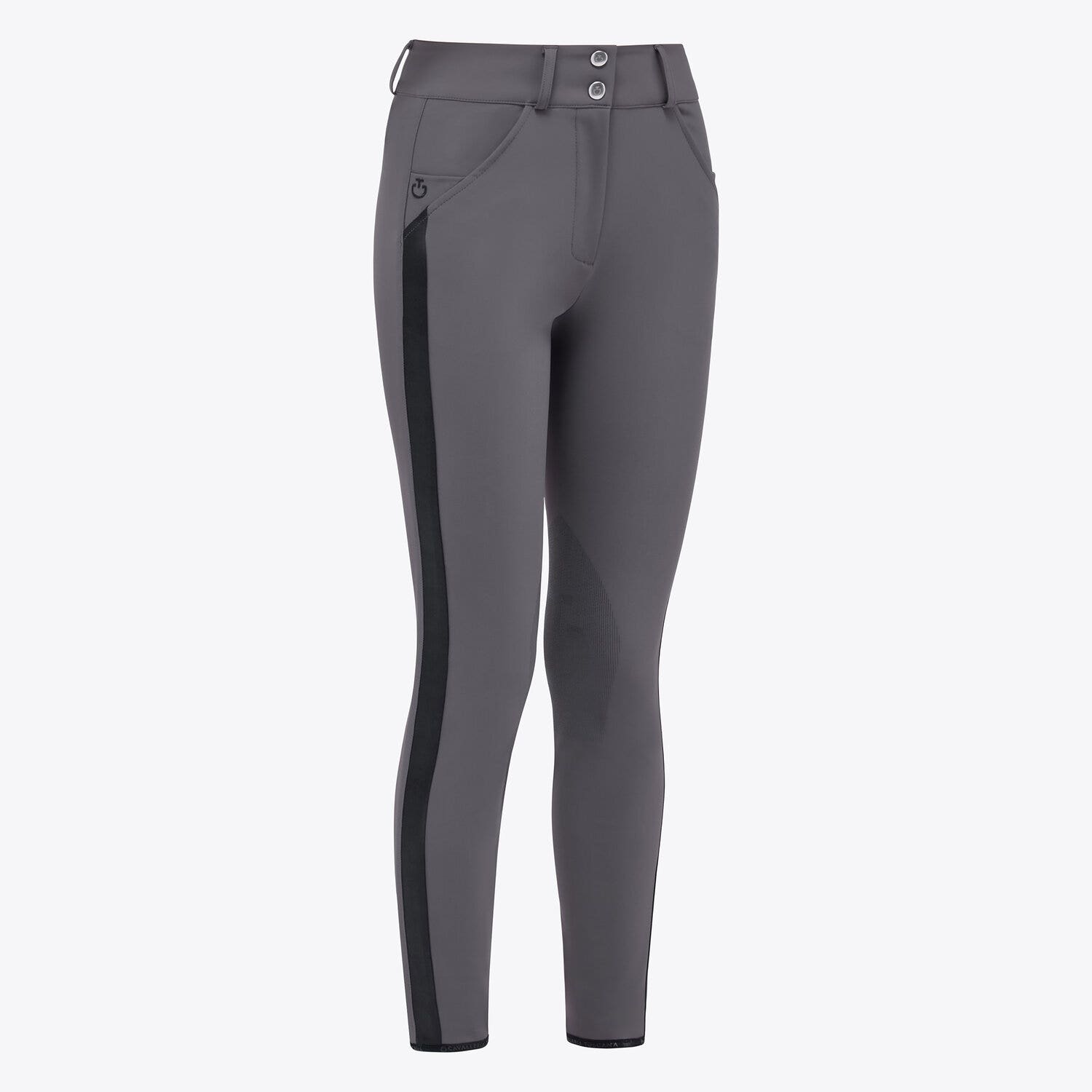 Cavalleria Toscana Women's knee grip breeches CHARCOAL GREY-1