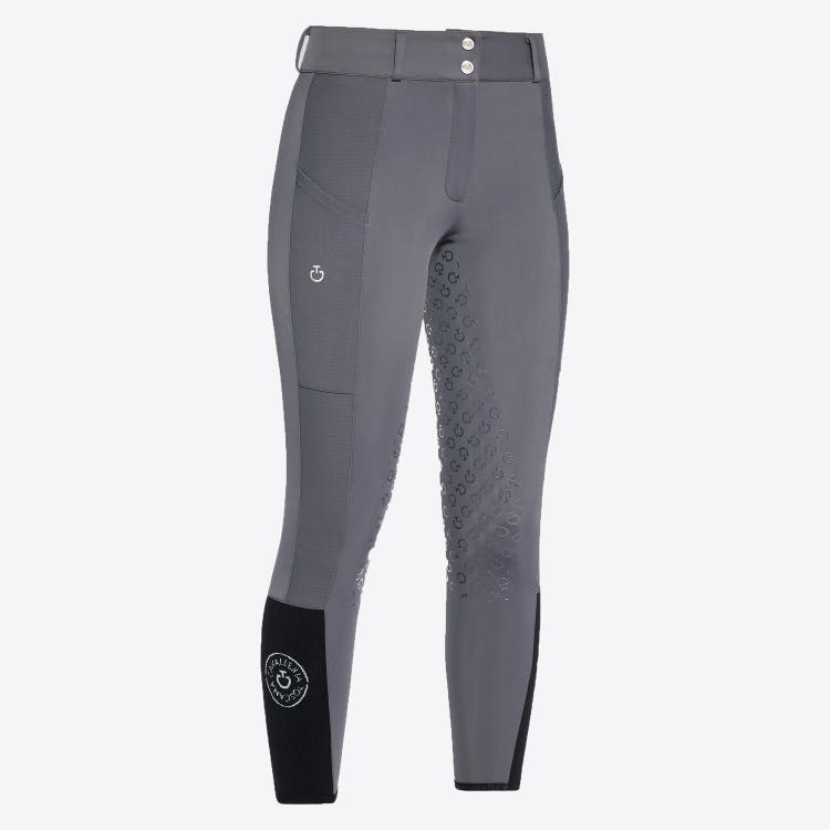 Cavalleria Toscana Pantaloni da donna jumping full grip ANTHRACITE GREY-1